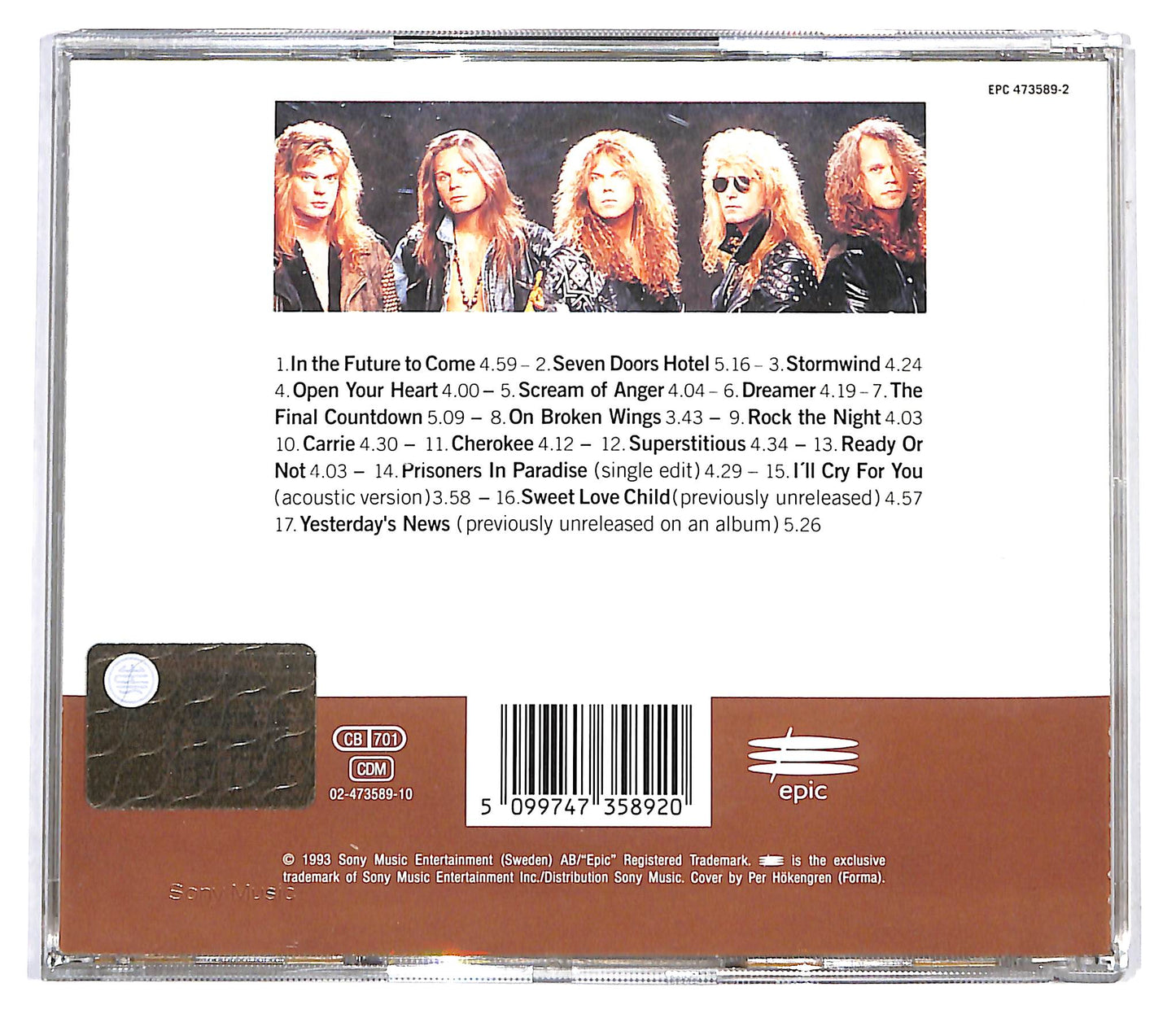 EBOND Europe - 1982 - 1992 CD CD100043