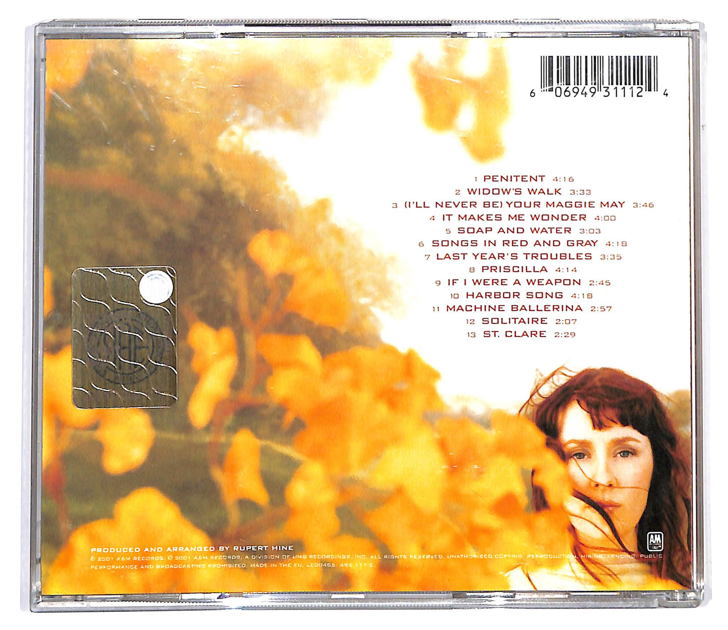 EBOND Suzanne Vega - Songs In Red And Gray CD CD100068