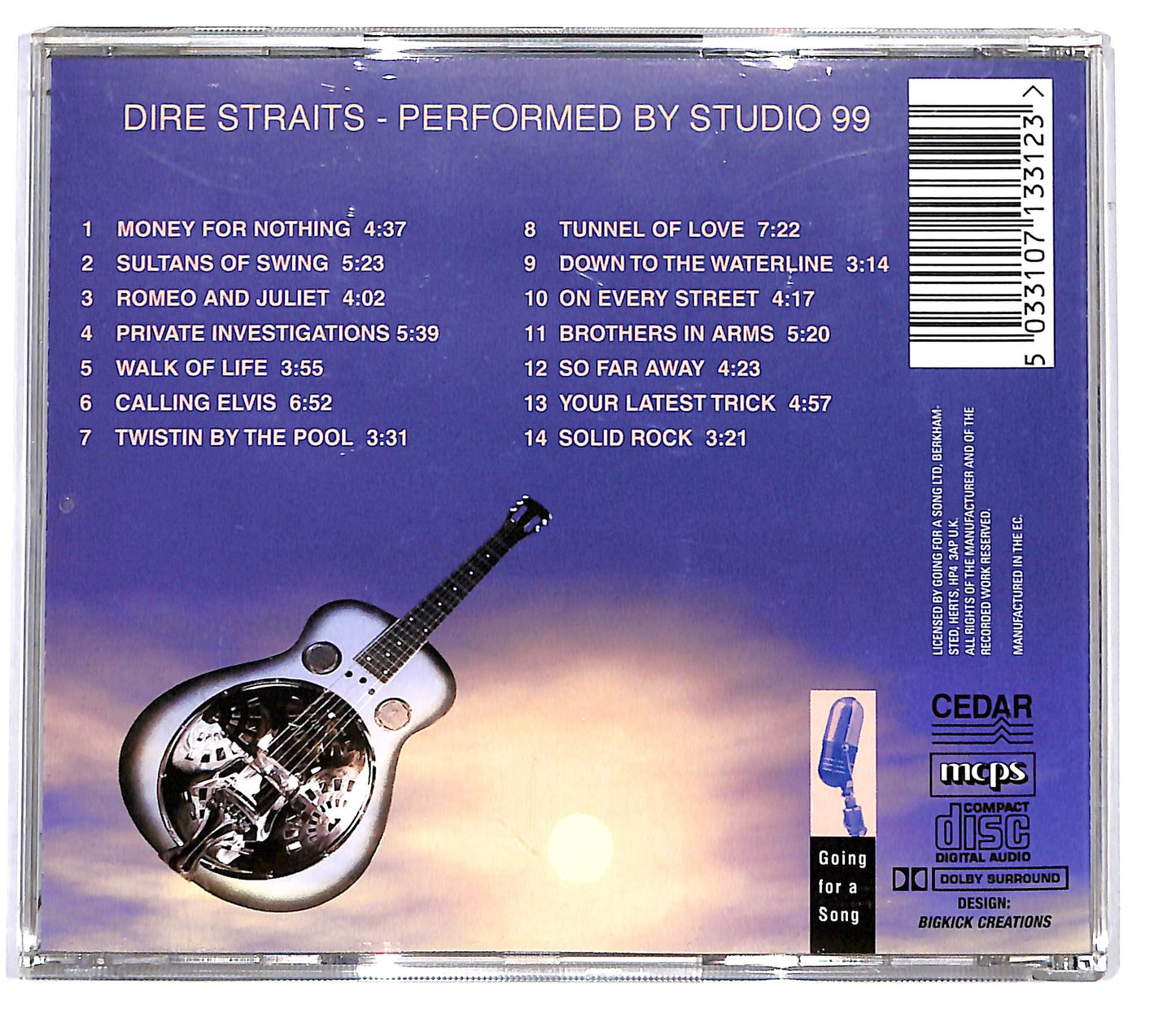 EBOND Studio 99 - Dire Straits - Performed By Studio 99 CD CD100130