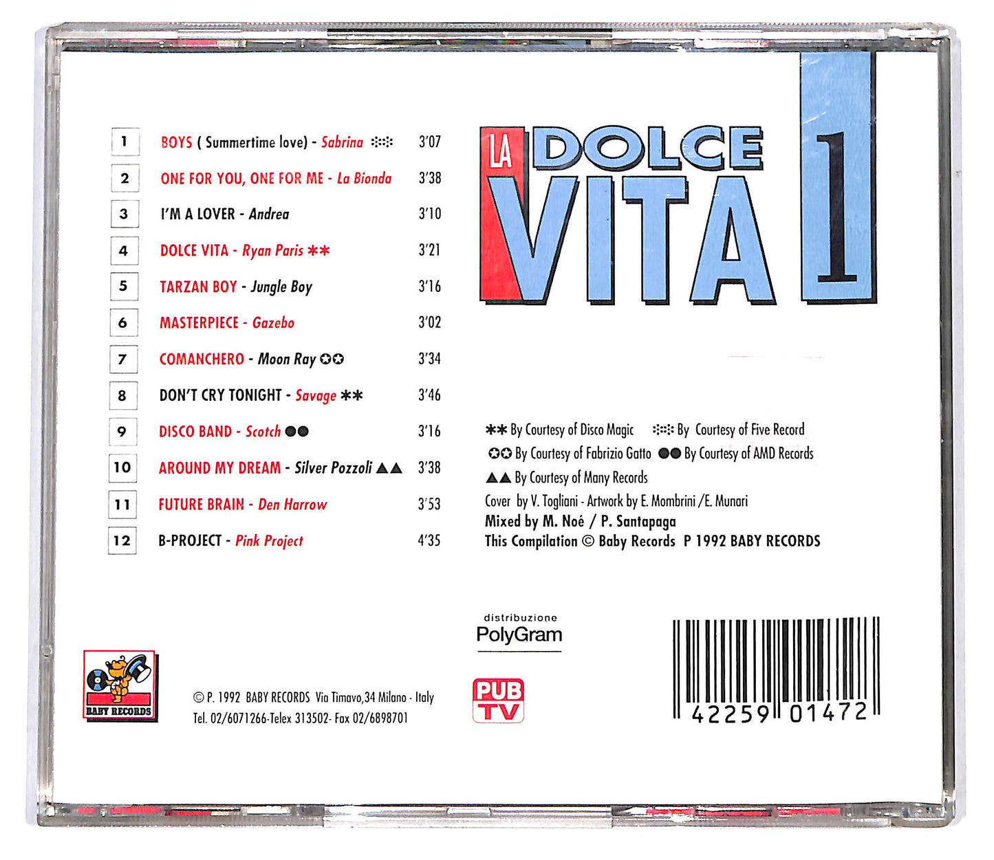 EBOND Various - La Dolce Vita 1 CD CD100156