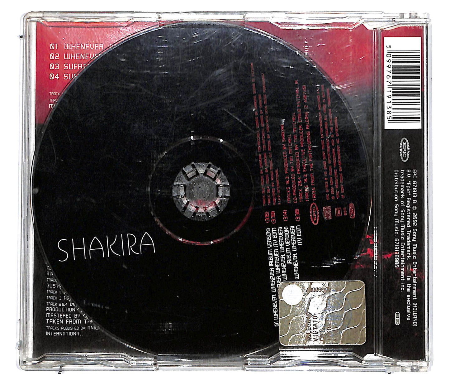 EBOND Shakira - Whenever, Wherever CD CD100203