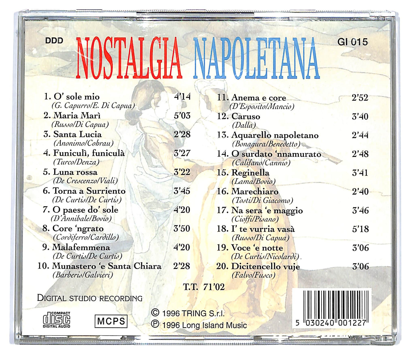 EBOND Luciano Manacore - Nostalgia Napoletana CD CD100321