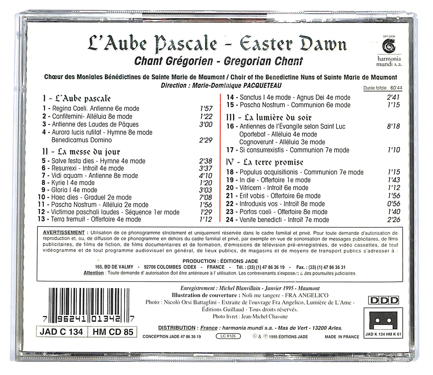 EBOND L'Aube Pascale - Easter Dawn CD CD100322