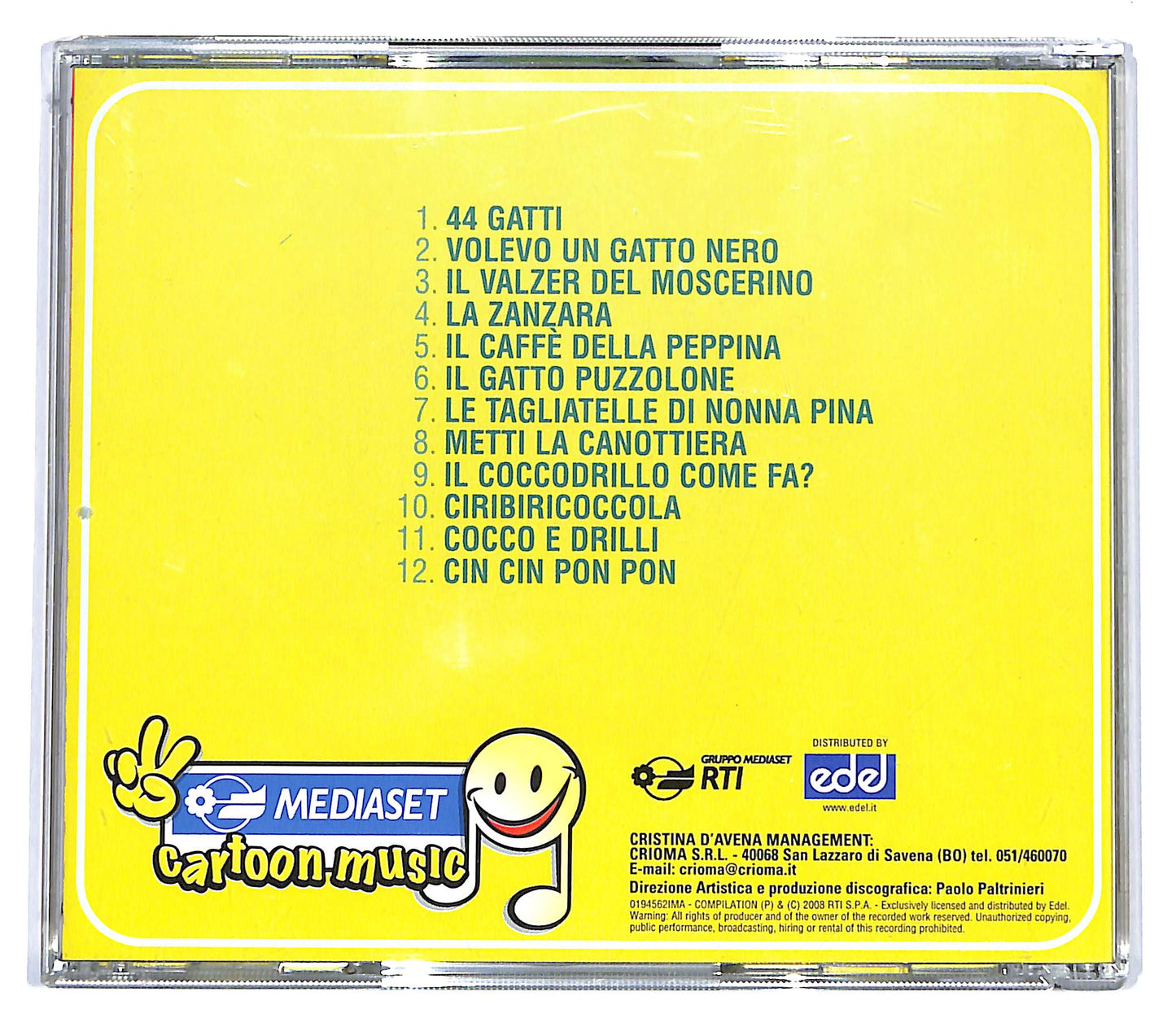 EBOND Cristina D'Avena - 44 Gatti E Tante Altre CD CD100340