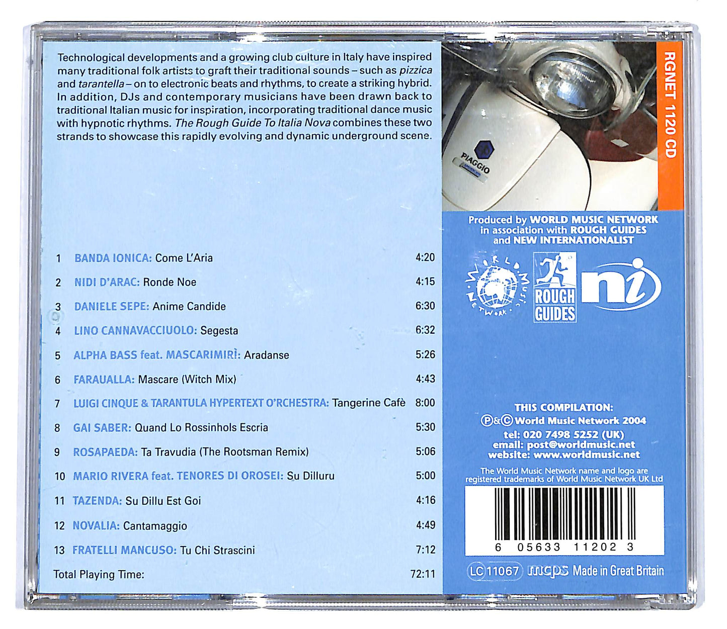 EBOND Various - The Rough Guide To Italia Nova CD CD100347
