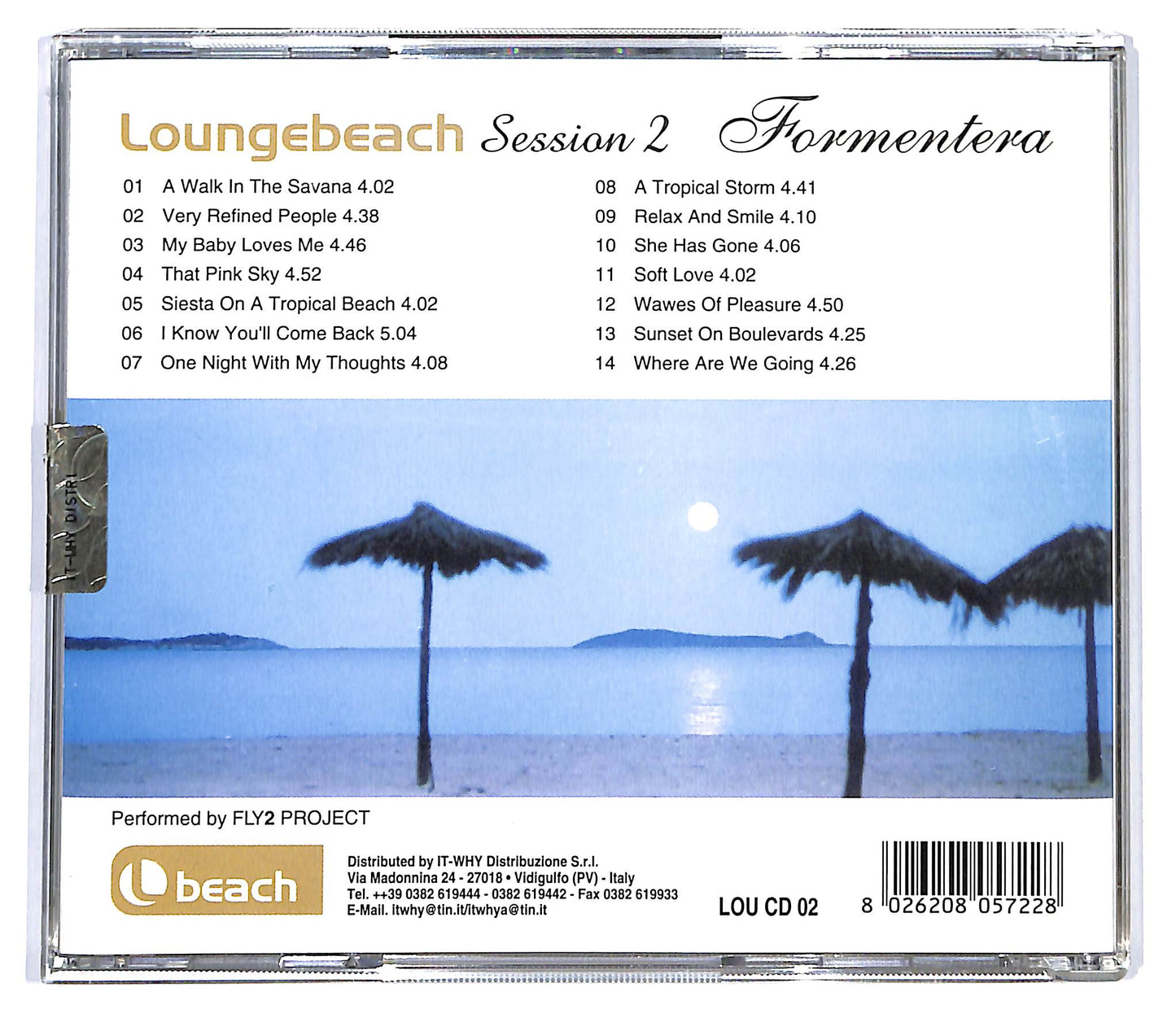 EBOND Fly2 Project - Loungebeach Session 2 Formentera CD CD100402