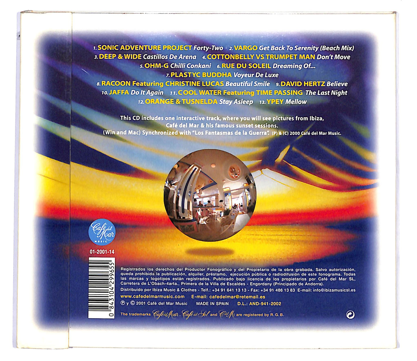 EBOND Various - Cafe Del Mar Dreams Vol. 2 DIGIPACK CD CD100403