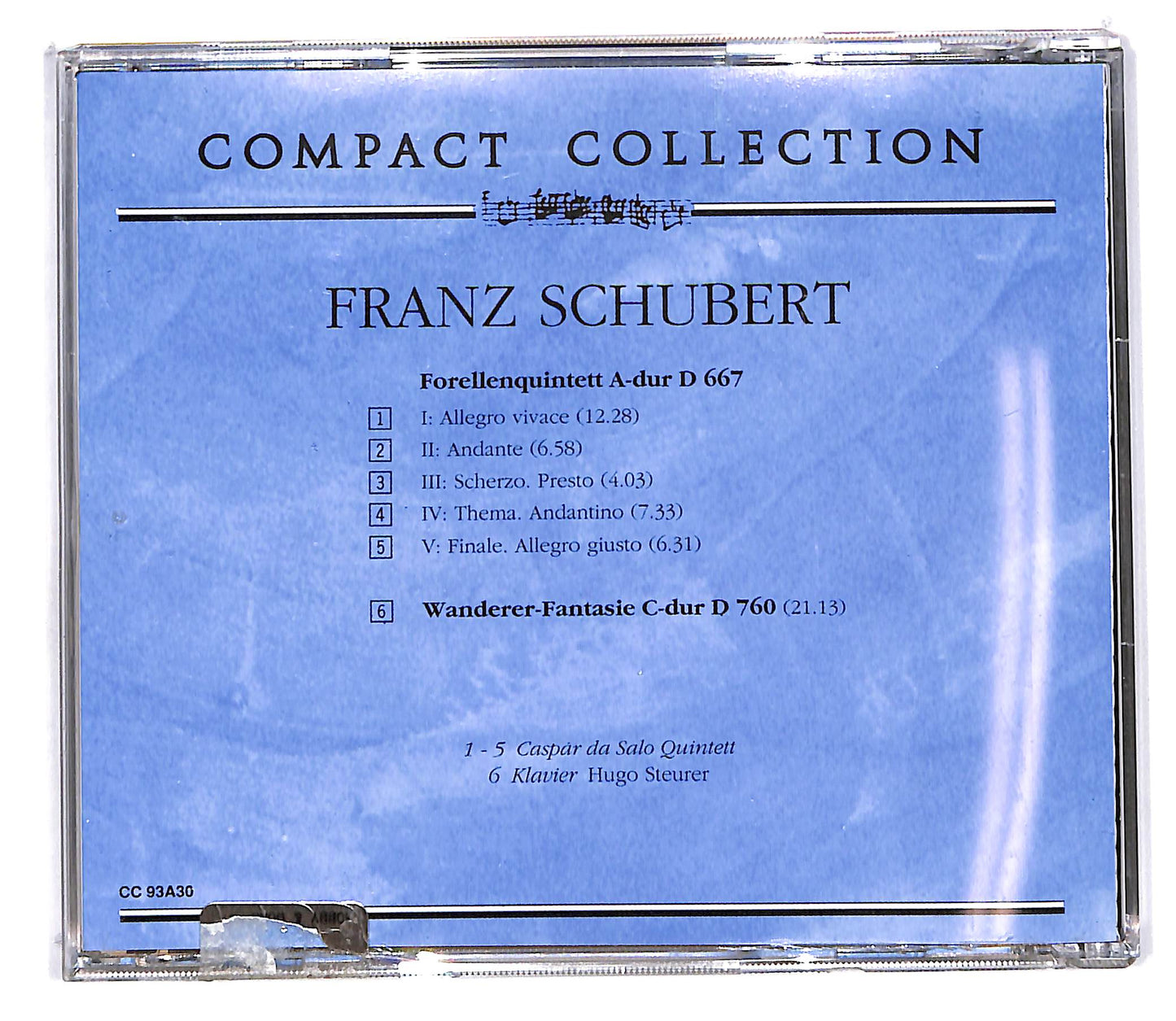 EBOND Schubert - I Capolavori : Quintetto In La Maggiore EDITORIALE CD CD100535