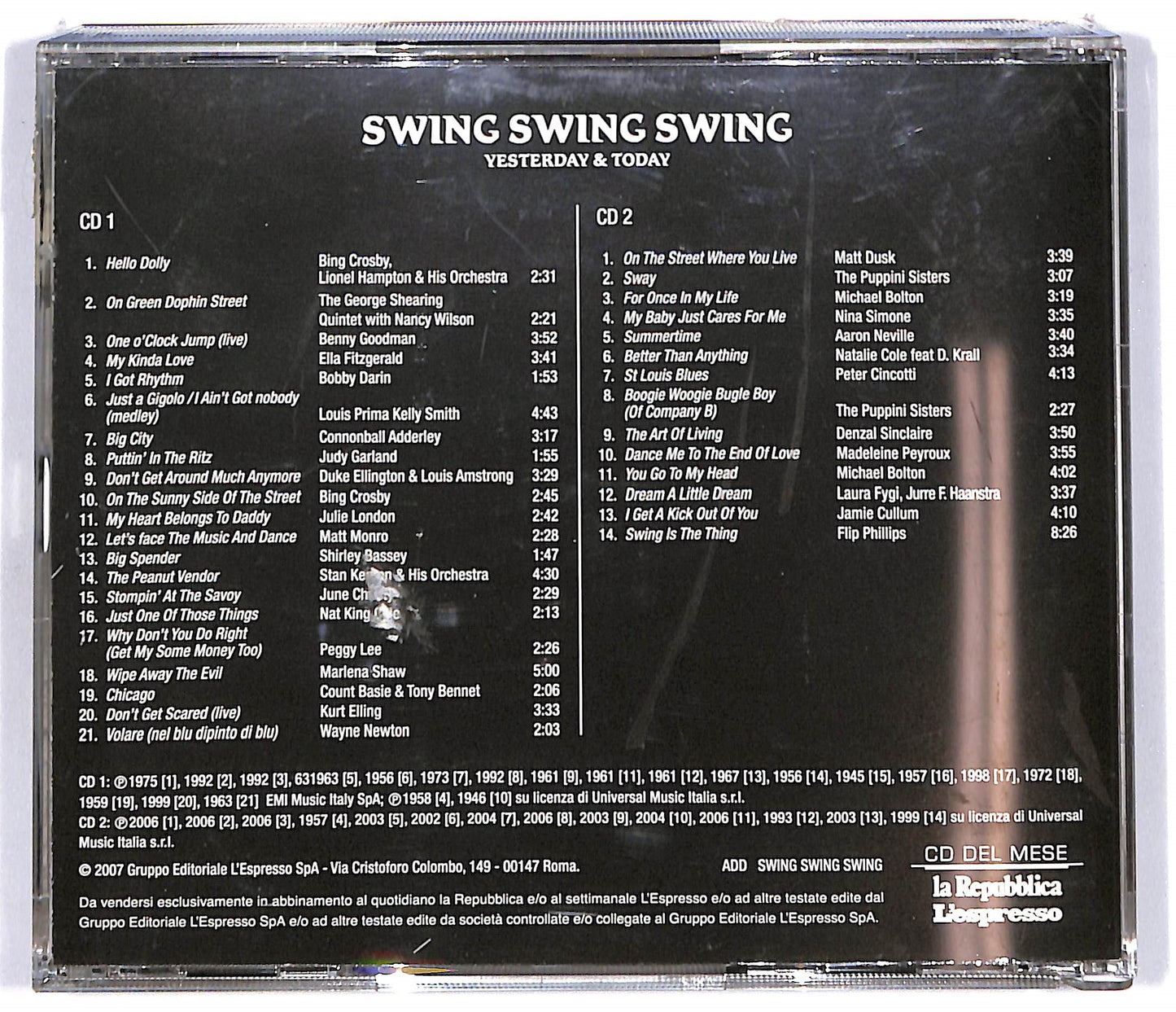 EBOND Various - Swing Swing Swing Yesterday & Today (2cd)EDITORIALE CD100609