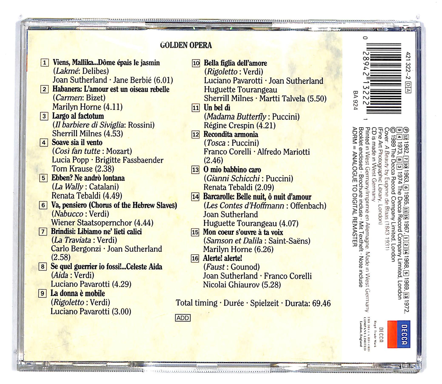 EBOND Various - Golden Opera CD CD100628