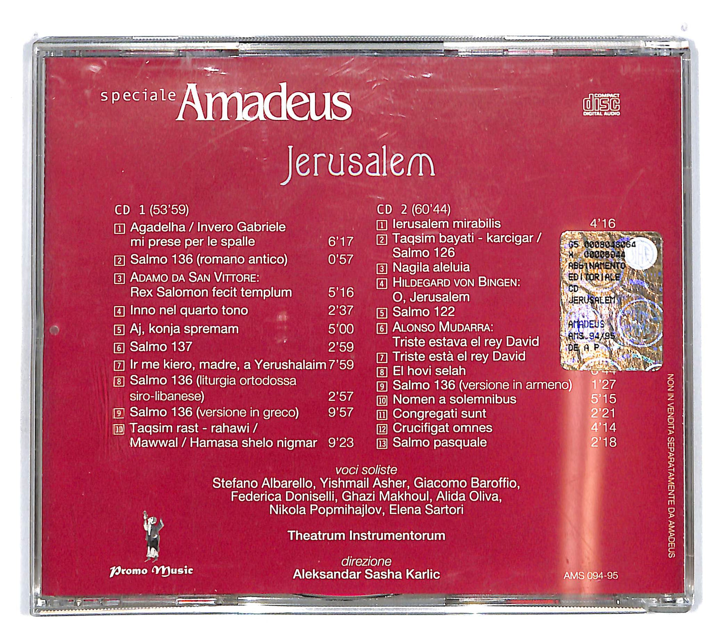 EBOND Jerusalem - Theatrum Instrumentorum EDITORIALE CD CD100639