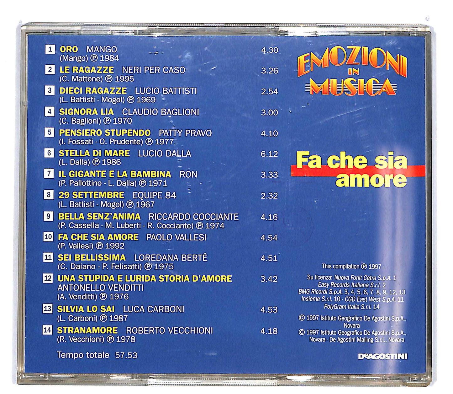 EBOND Various - Fa che sia amore - Emozioni in musica EDITORIALE CD CD100723