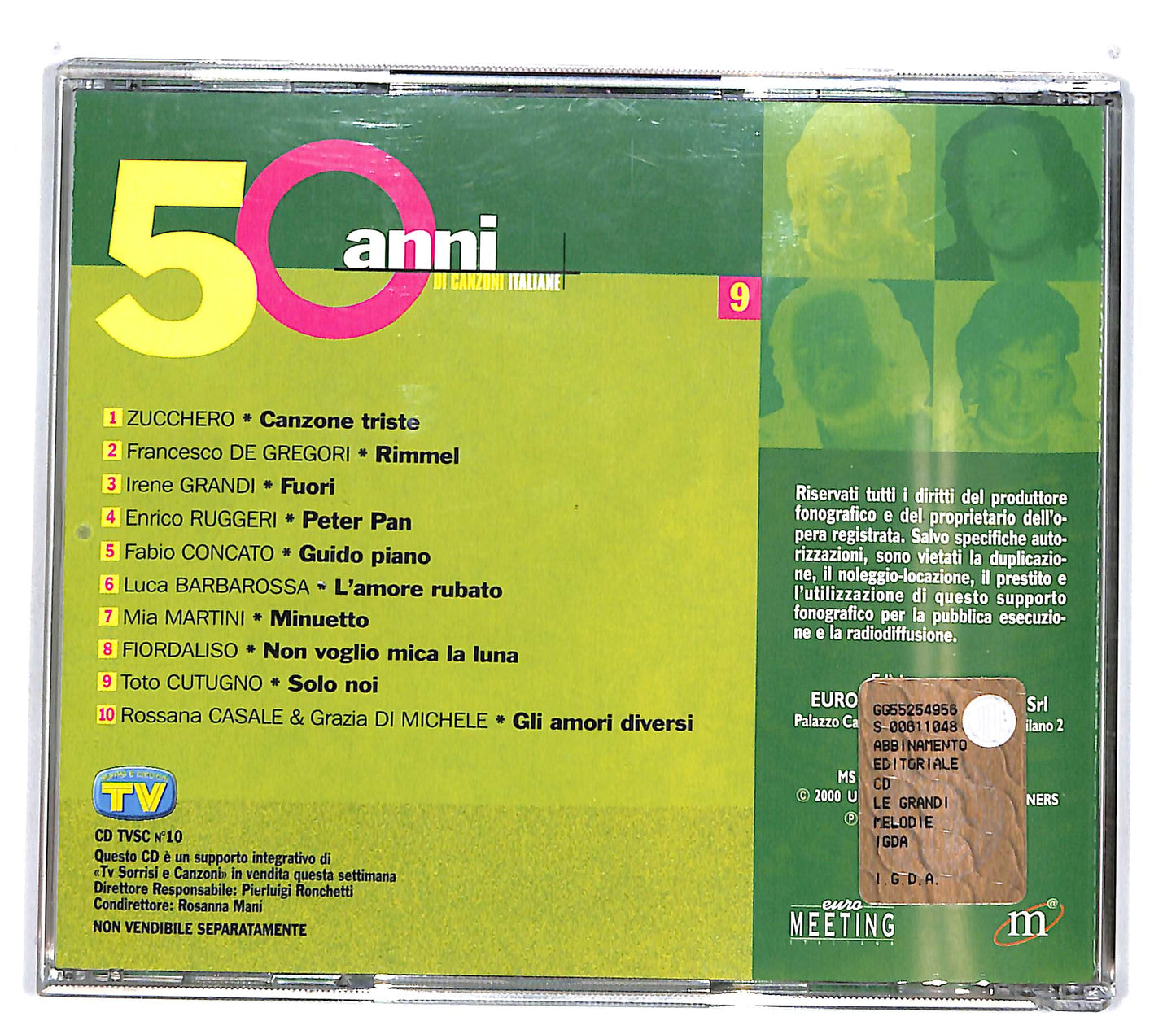 EBOND Various - 50 Anni Di Canzoni Italiane 9 EDITORIALE CD CD100738