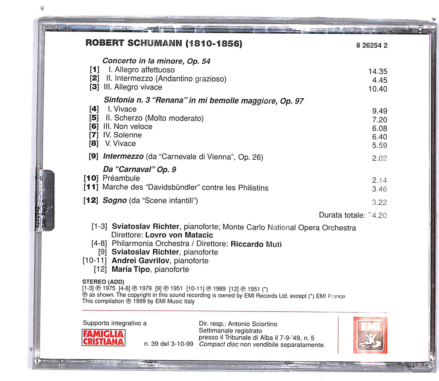 EBOND Robert Schumann - Robert Schumann (1810-1856) EDITORIALE CD CD100825