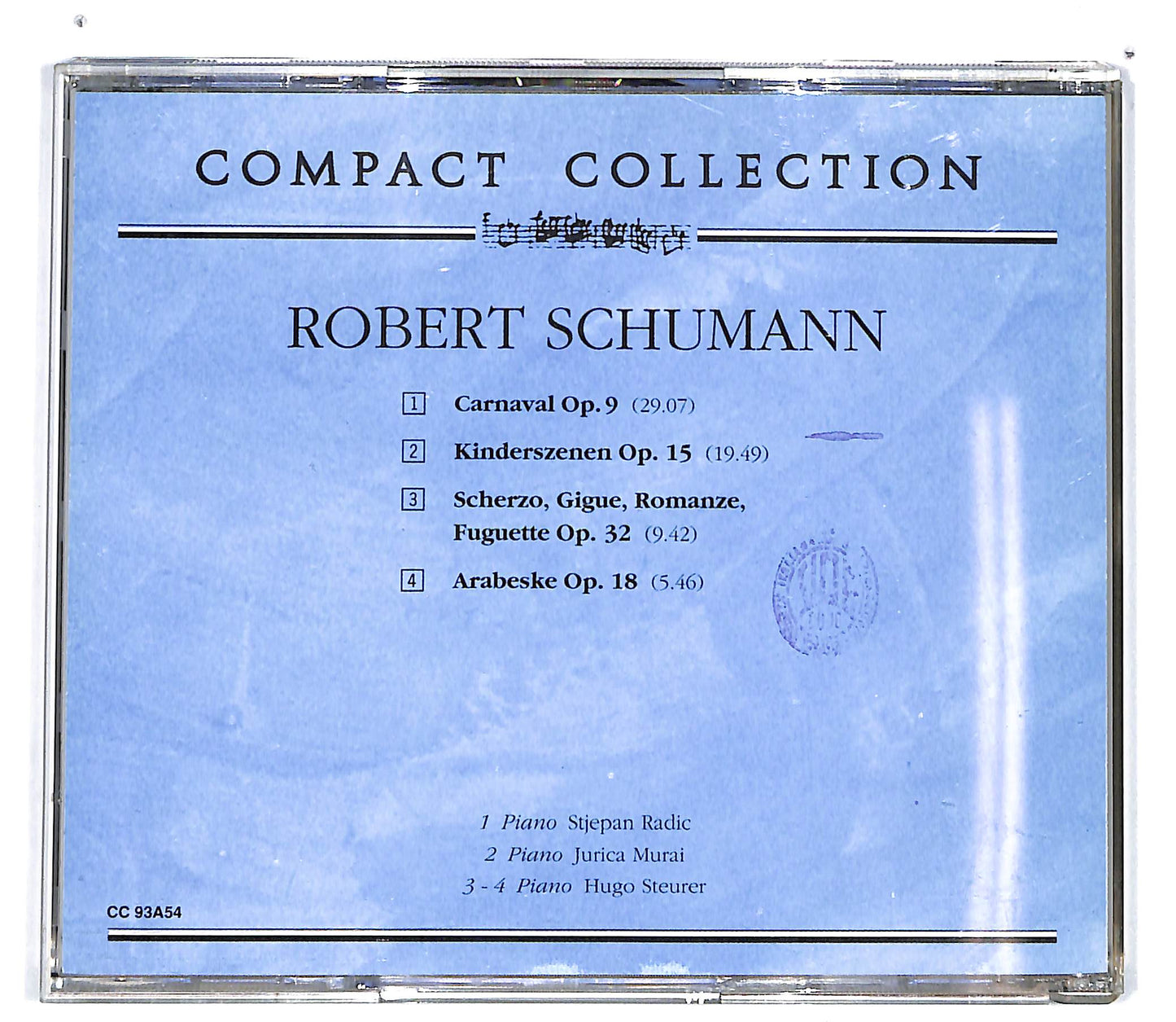 EBOND Schumann - I Capolavori: Carnaval Op. 9 EDITORIALE CD CD100905