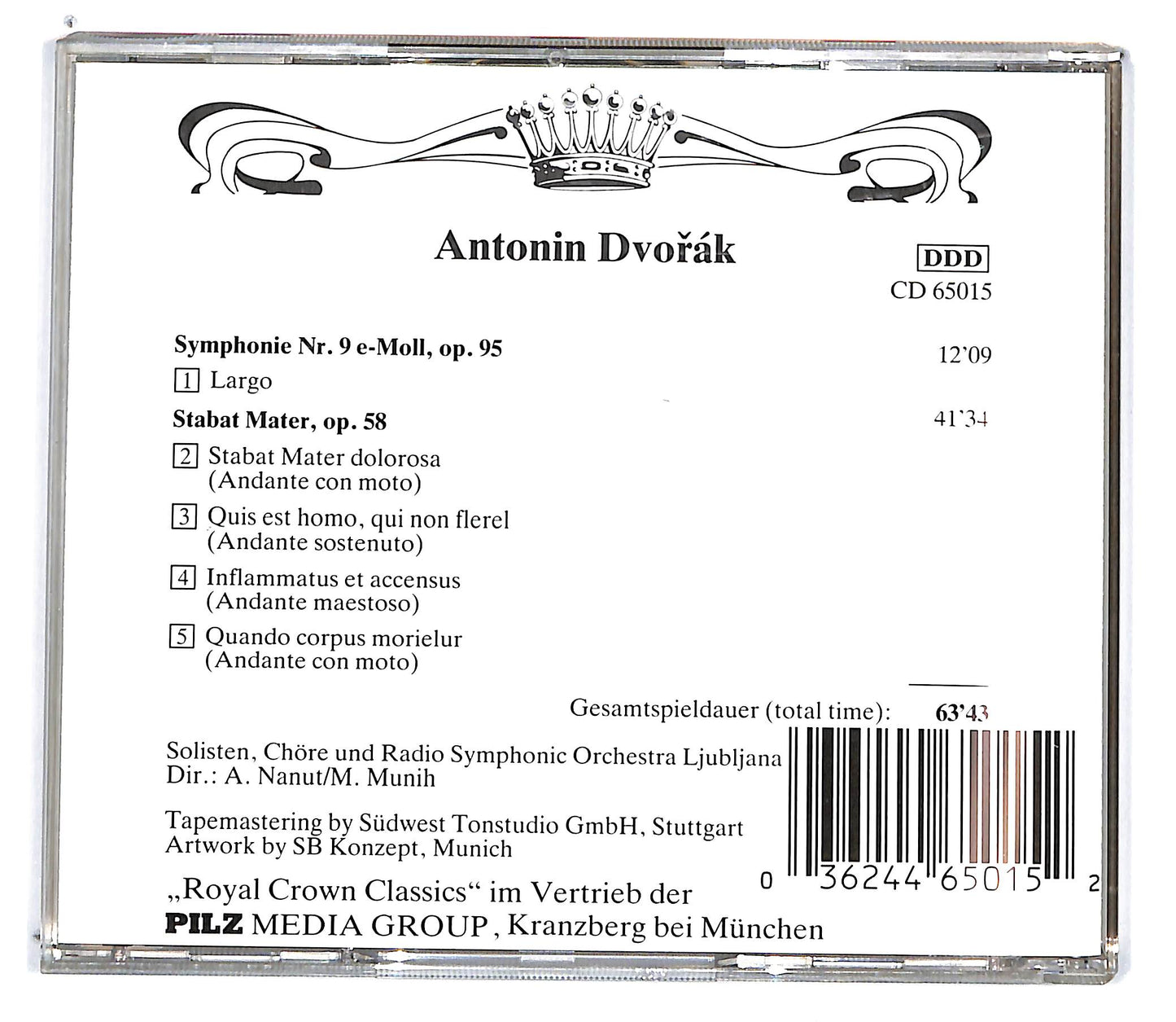 EBOND Antonin Dvořak - Aus Der Neuen Welt - Royal Crown Classics CD CD100906