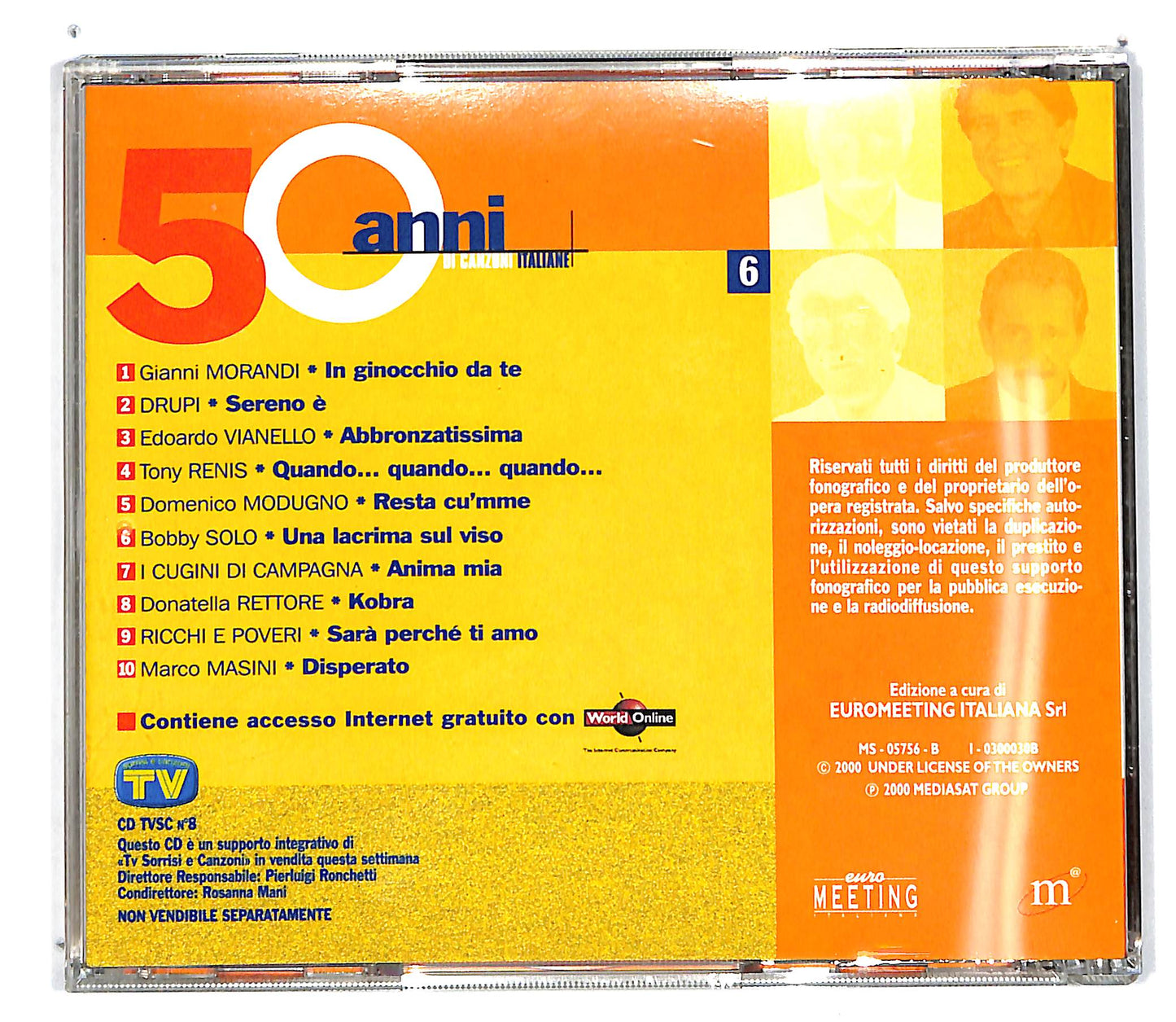 EBOND Various - 50 Anni Di Canzoni Italiane 6 EDITORIALE CD CD100944