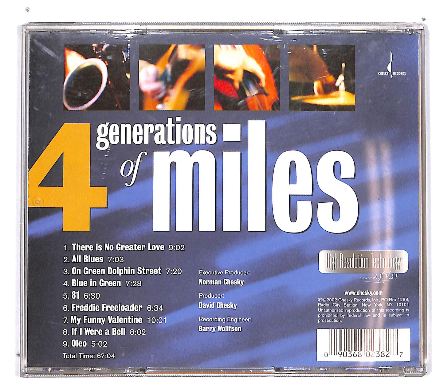 EBOND George Coleman - 4 Generations Of Miles CD CD101001