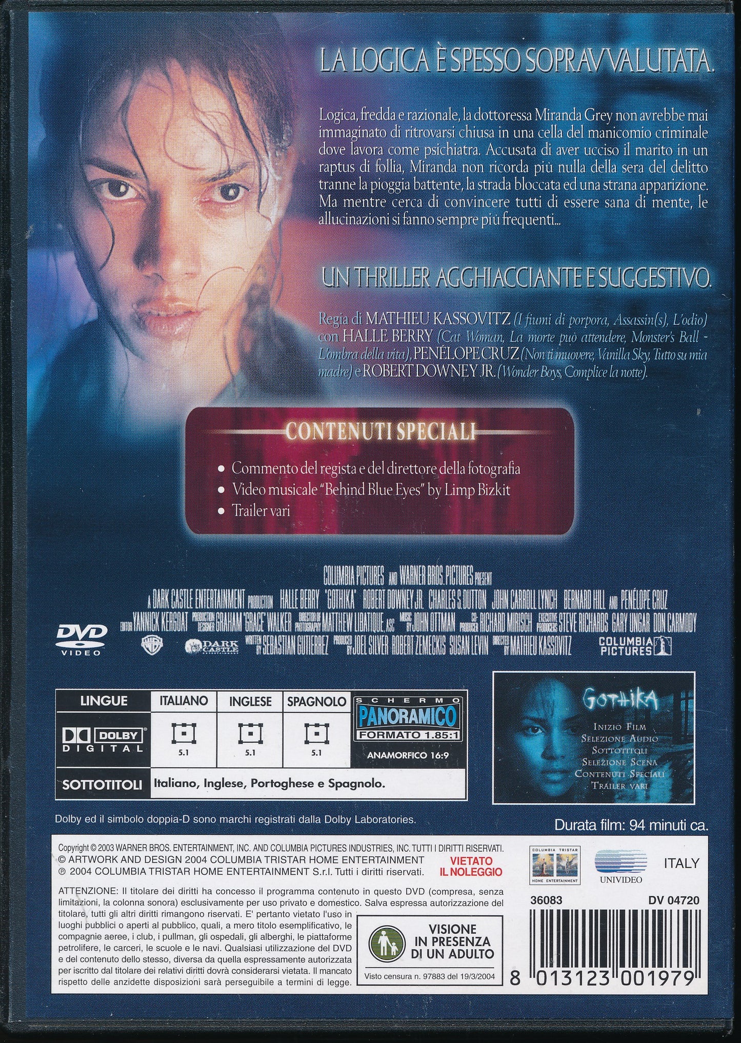EBOND GOTHIKA [1^ Edizione Columbia Pictures] DVD DL001213