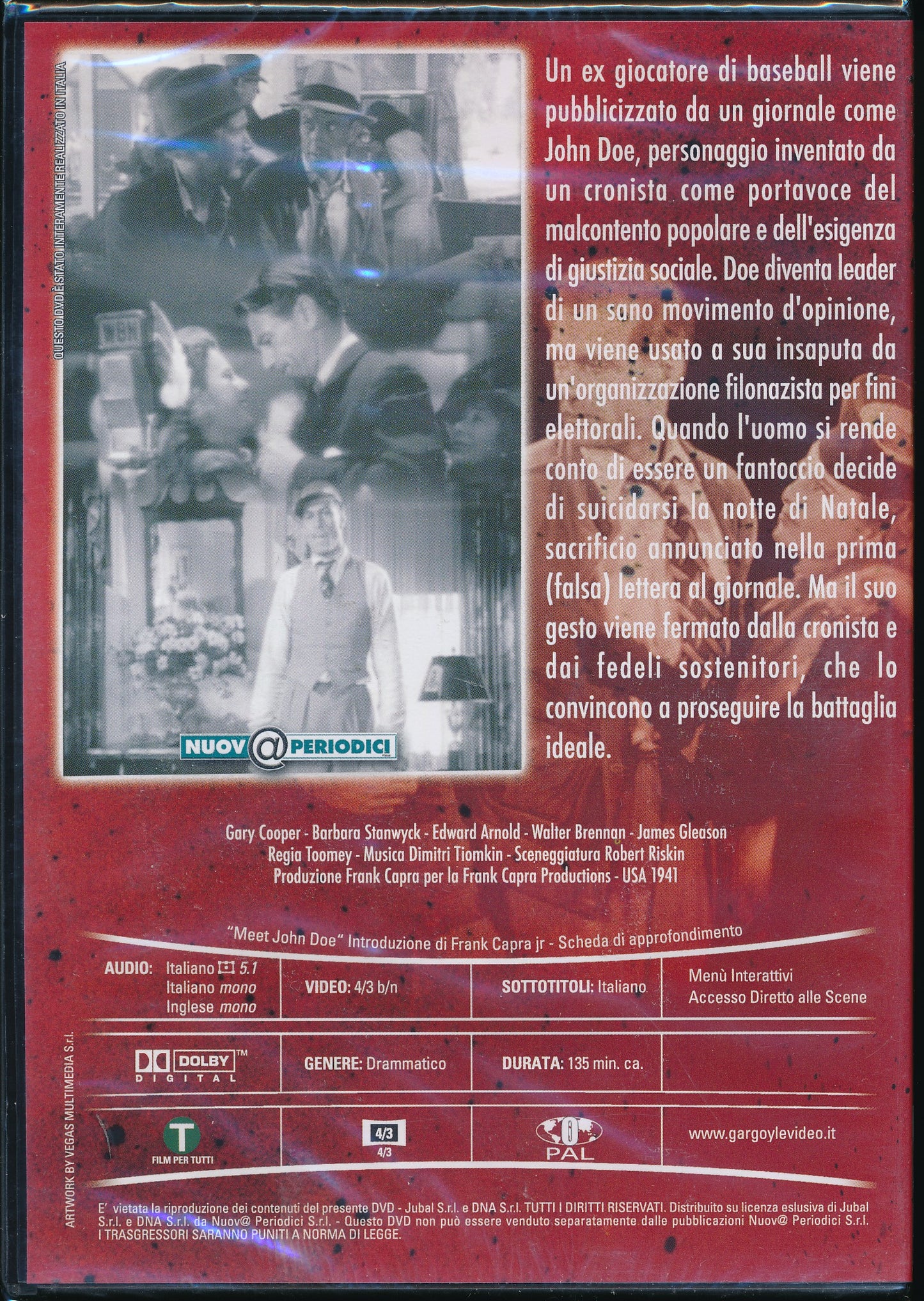 EBOND Arriva John Doe(1941) [Ed. Editoriale] DVD D041045