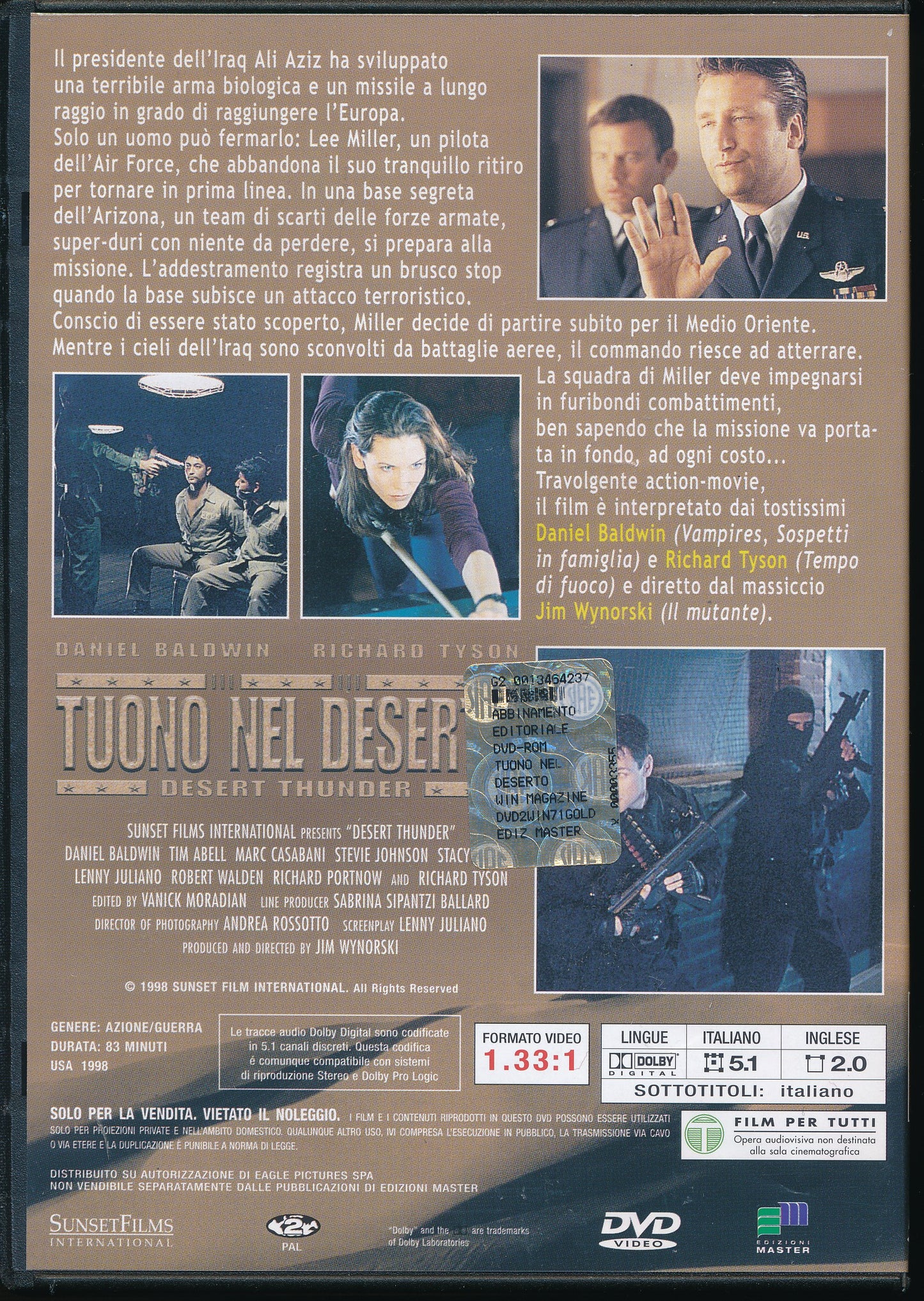 EBOND Tuono nel deserto - Desert thunder [Editoriale] DVD D041098