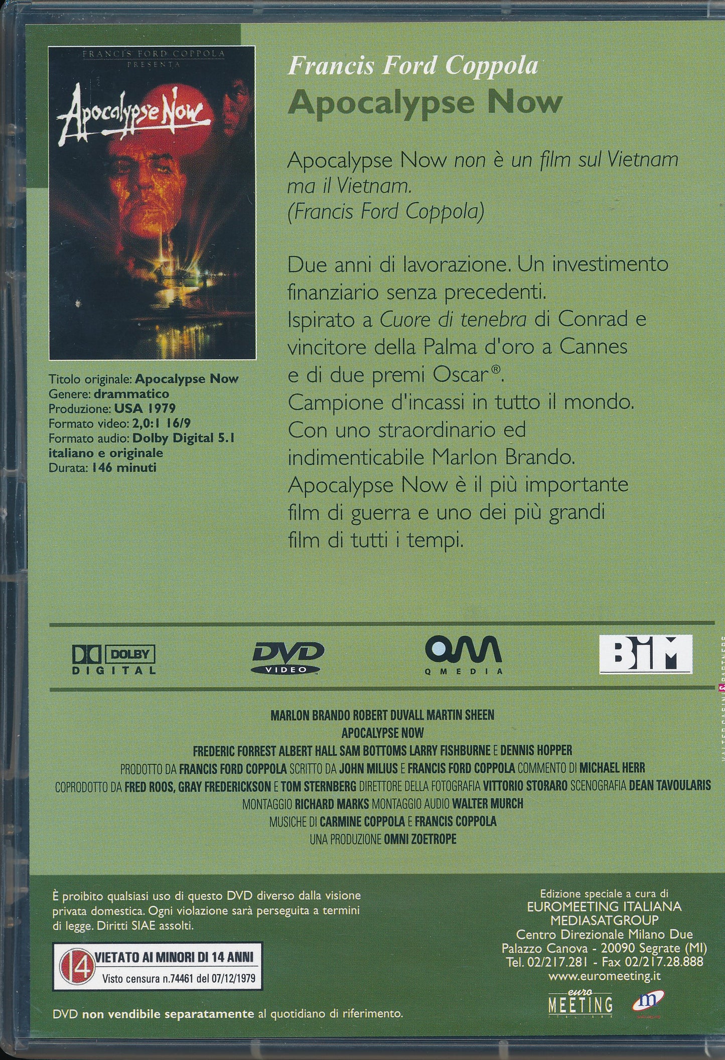 EBOND Apocalypse Now - Cinema da Oscar [Editoriale] DVD D081012