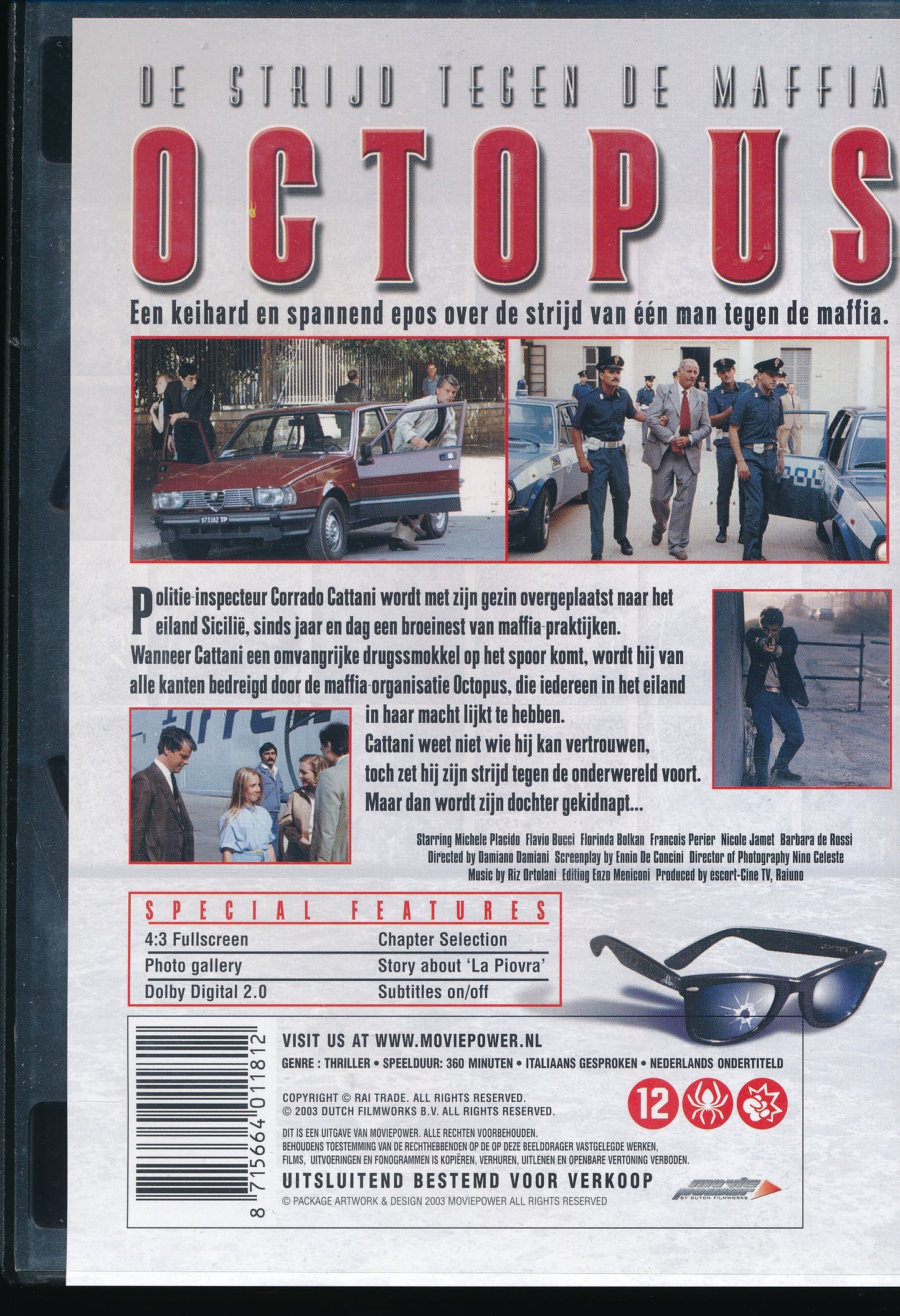 EBOND La Piovra (Octopus) - Serie 01 (3 Dvd) film [ Edizione : Olandese] [ Dutch Edition] D083001