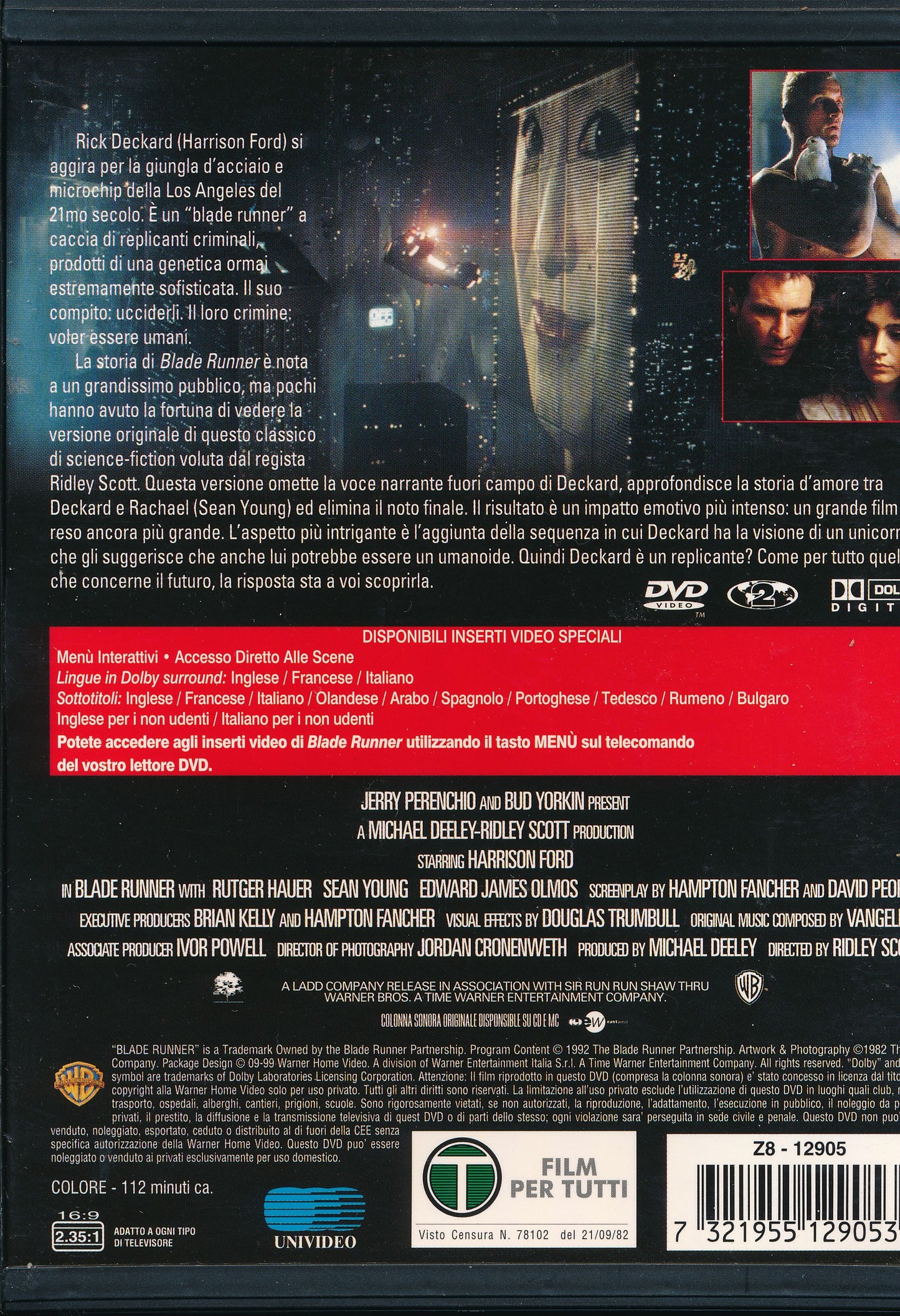 EBOND Blade runner    [Snapper ] DVD D086006