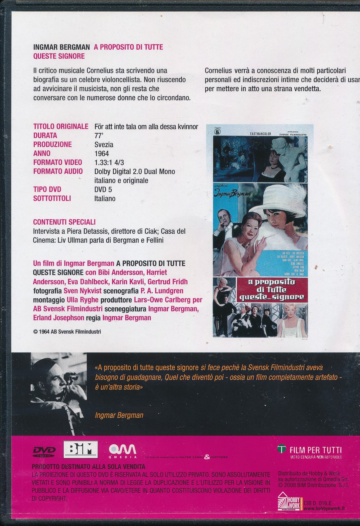 EBOND A proposito di tutte queste signore [Editoriale Hobby Work] DVD D087004