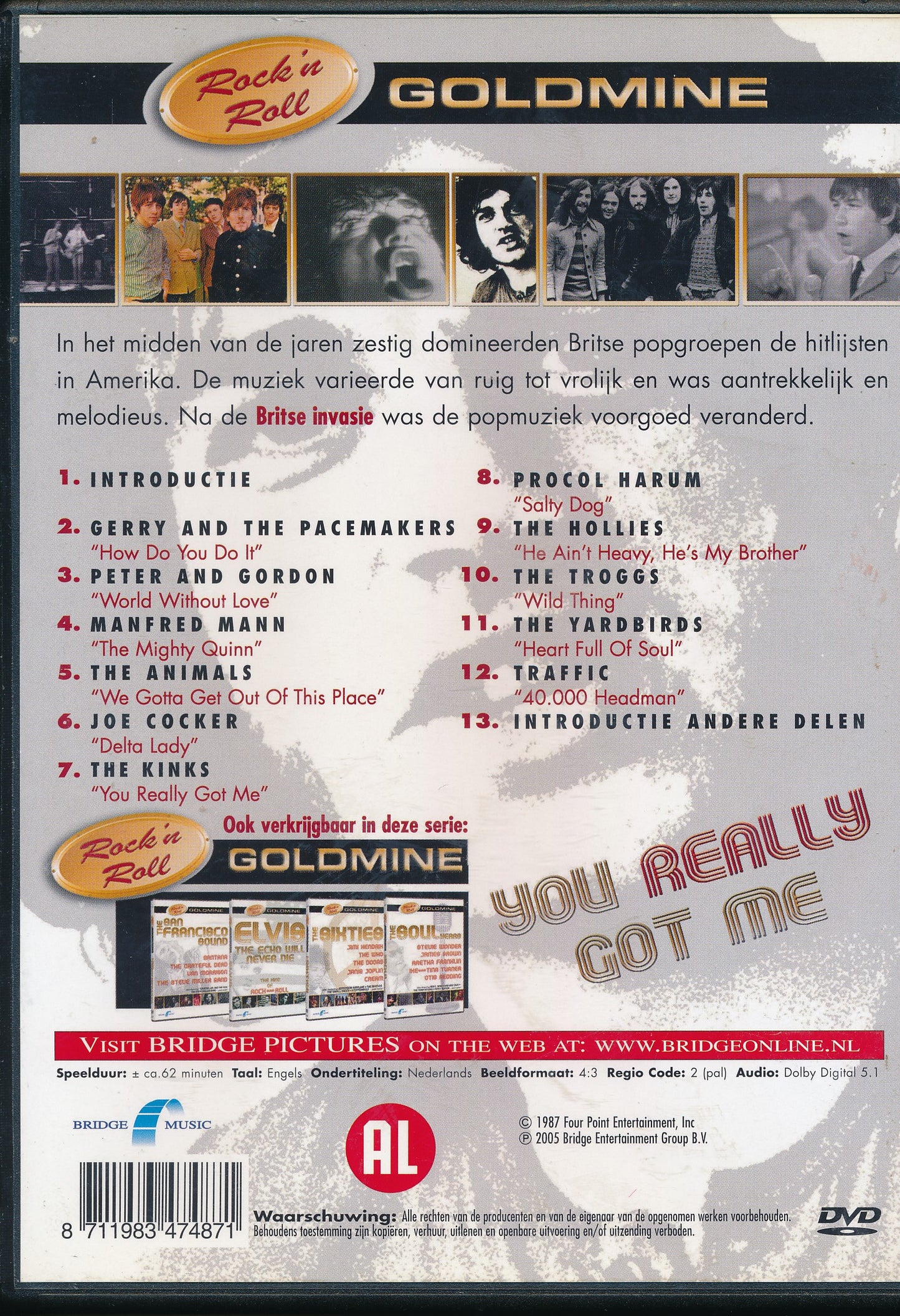 EBOND The British Invasion - Goldmine - Rock'n Roll [Edizione Olanda] DVD D093008