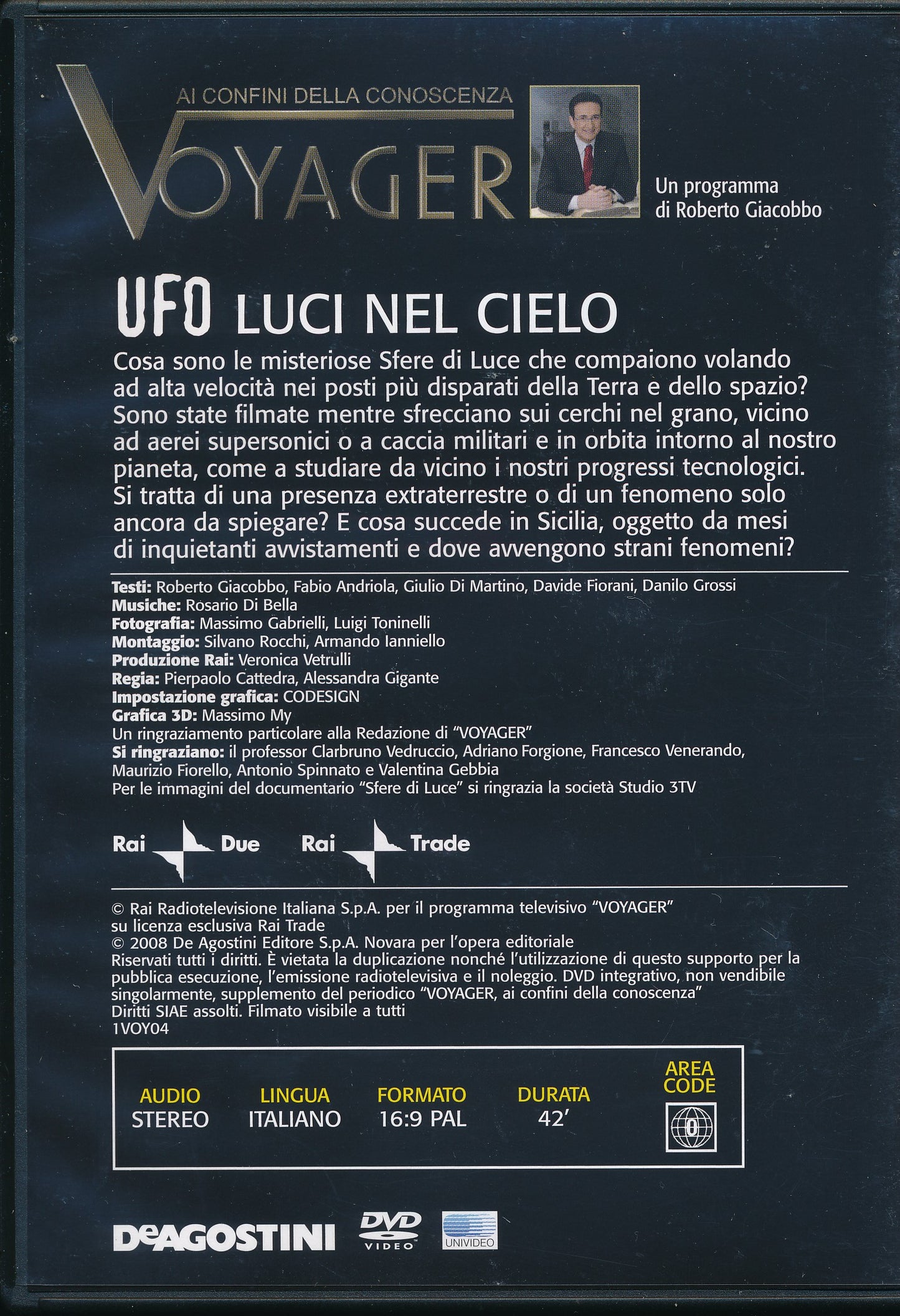 EBOND Ufo Luci nel cielo - Voyager Ai confini della conoscenza n.4 [Editoriale DeAgostini] DVD D099008