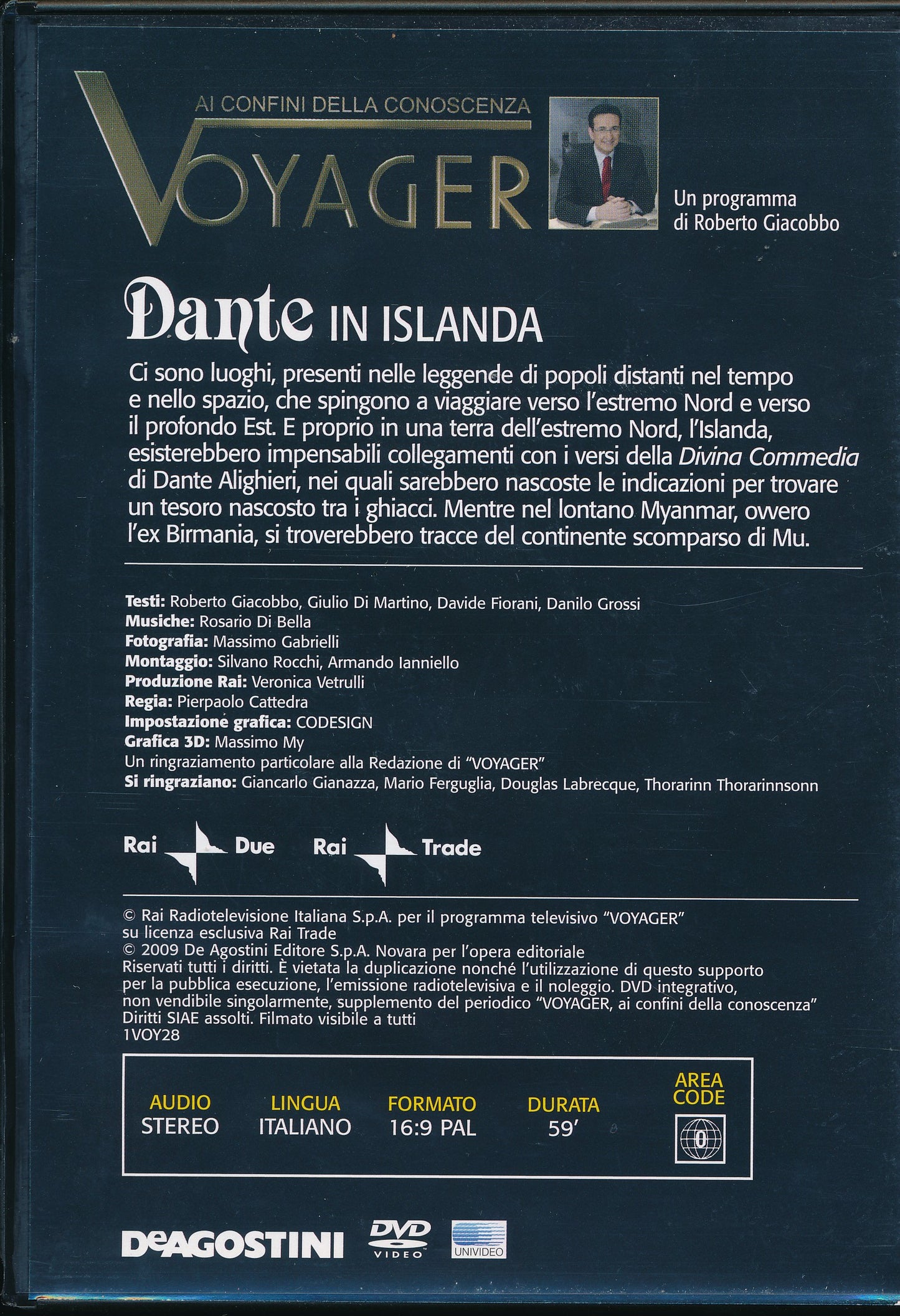 EBOND dante in islanda voyager ai confini della conoscenza 28 DVD DL002957