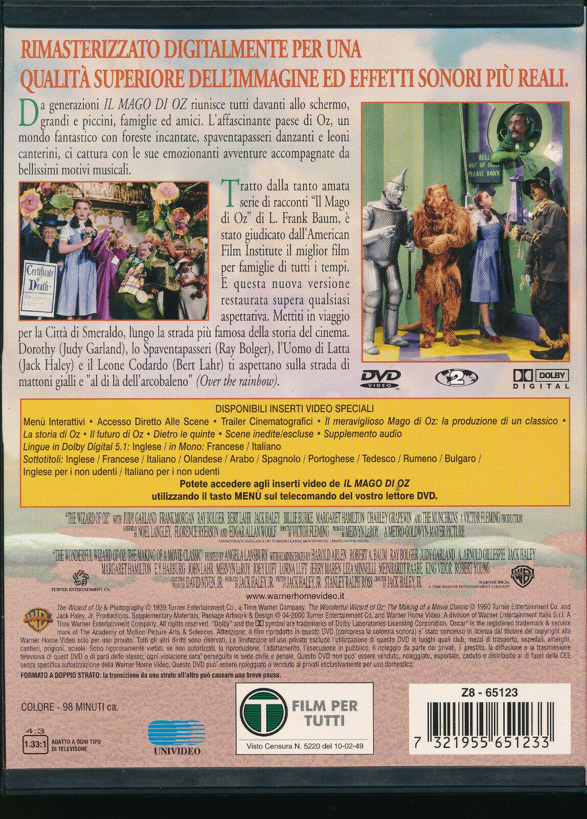 EBOND Il Mago Di Oz Snapper DVD D204006
