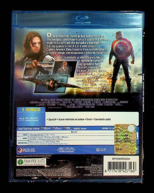 EBOND Captain America: The Winter Soldier BLURAY D214002 BLURAY D214002