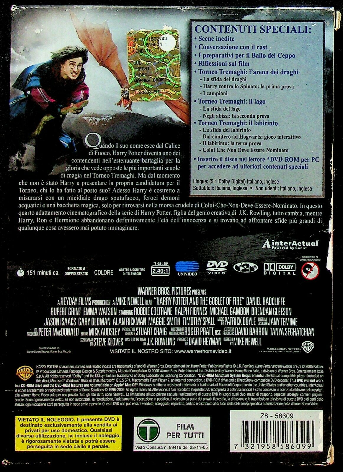 EBOND Harry Potter e Il Calice Di Fuoco 2 x DVD EDizione Speciale D221013 D221013