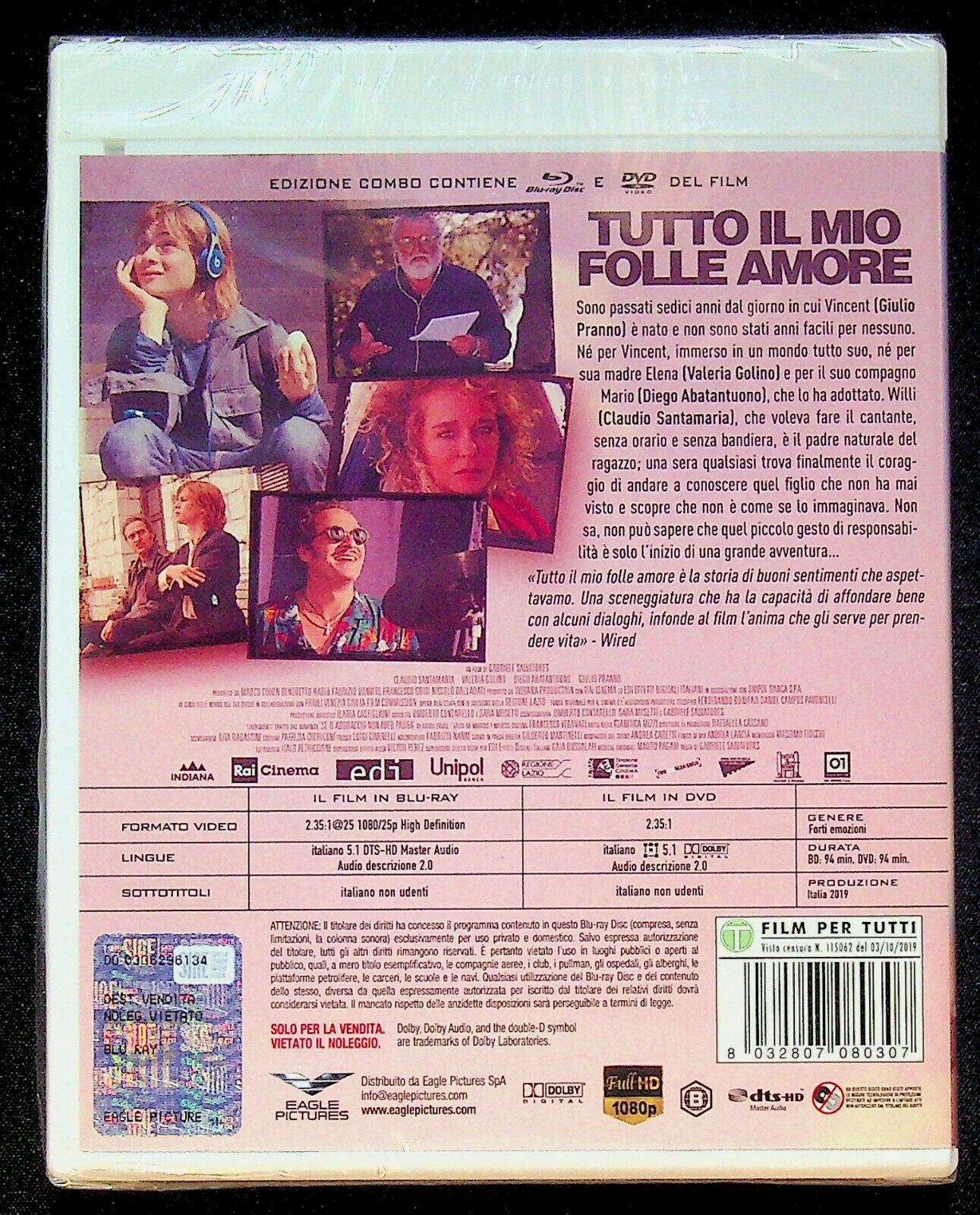 EBOND Tutto Il Mio Folle Amore - Combo DVD + BLURAY  BLURAY BLURAY D235006