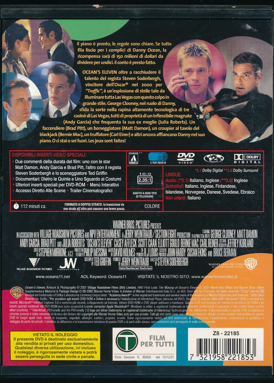 EBOND Ocean's Eleven DVD Snapper D259008