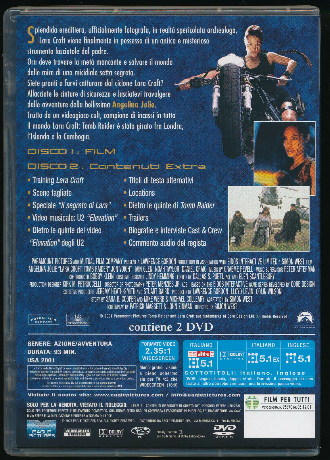 EBOND Lara Croft Tomb Raider DVD D261004