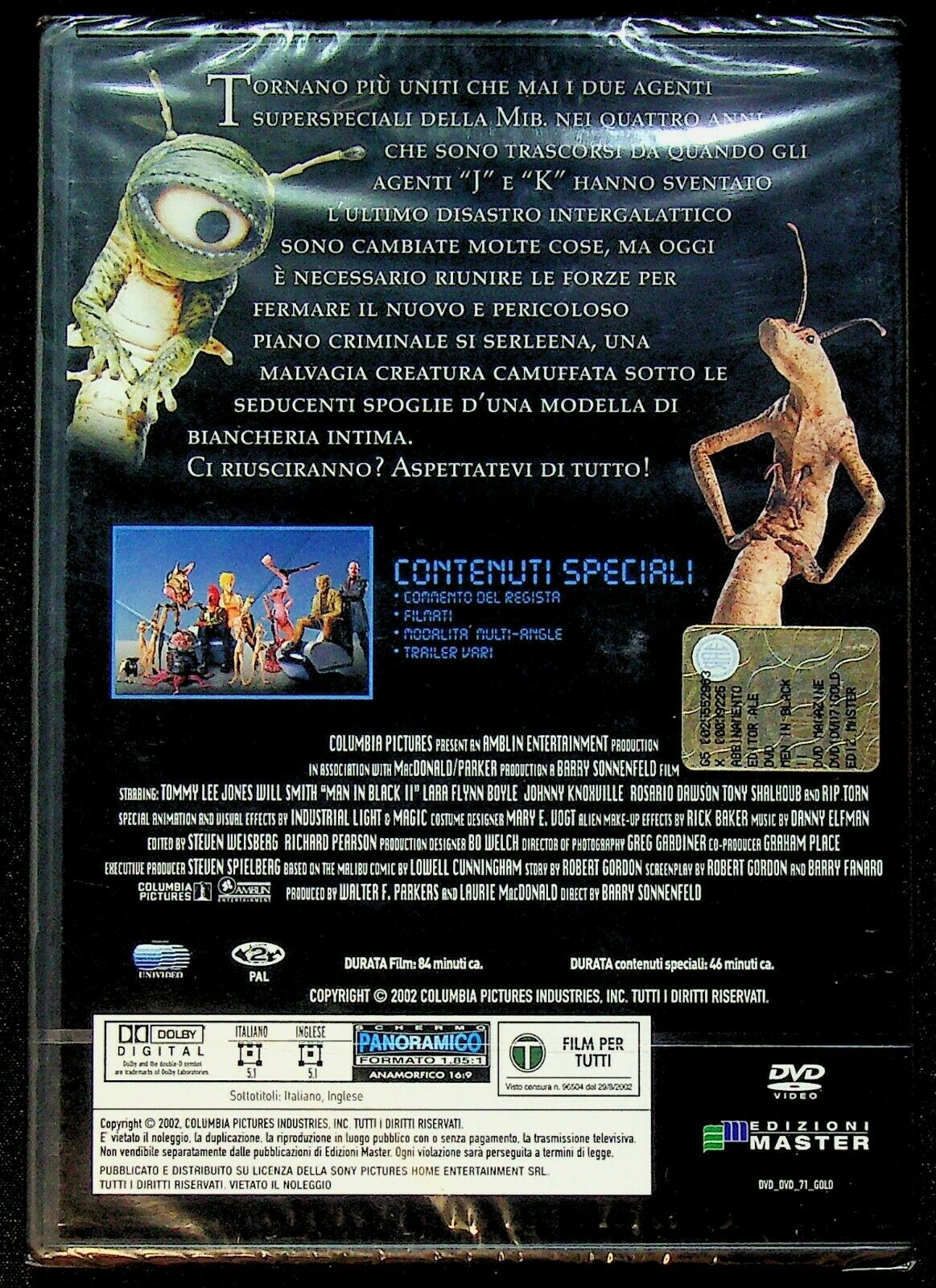 EBOND Men In Black Ii DVD EDizioni Master Editoriale D262005