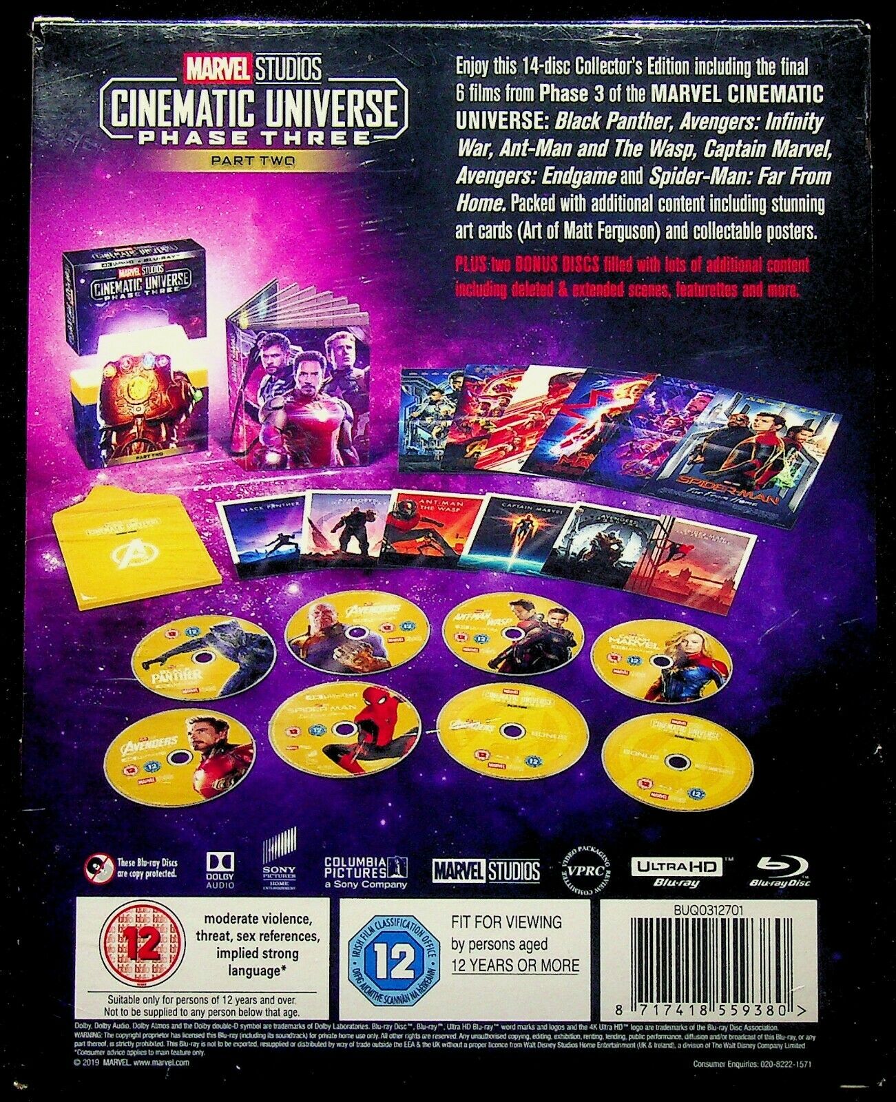 EBOND Marvel Cinematic Universe Phase 3 Part 2 Boxset 4k Ultra Hd BLURAY D264002