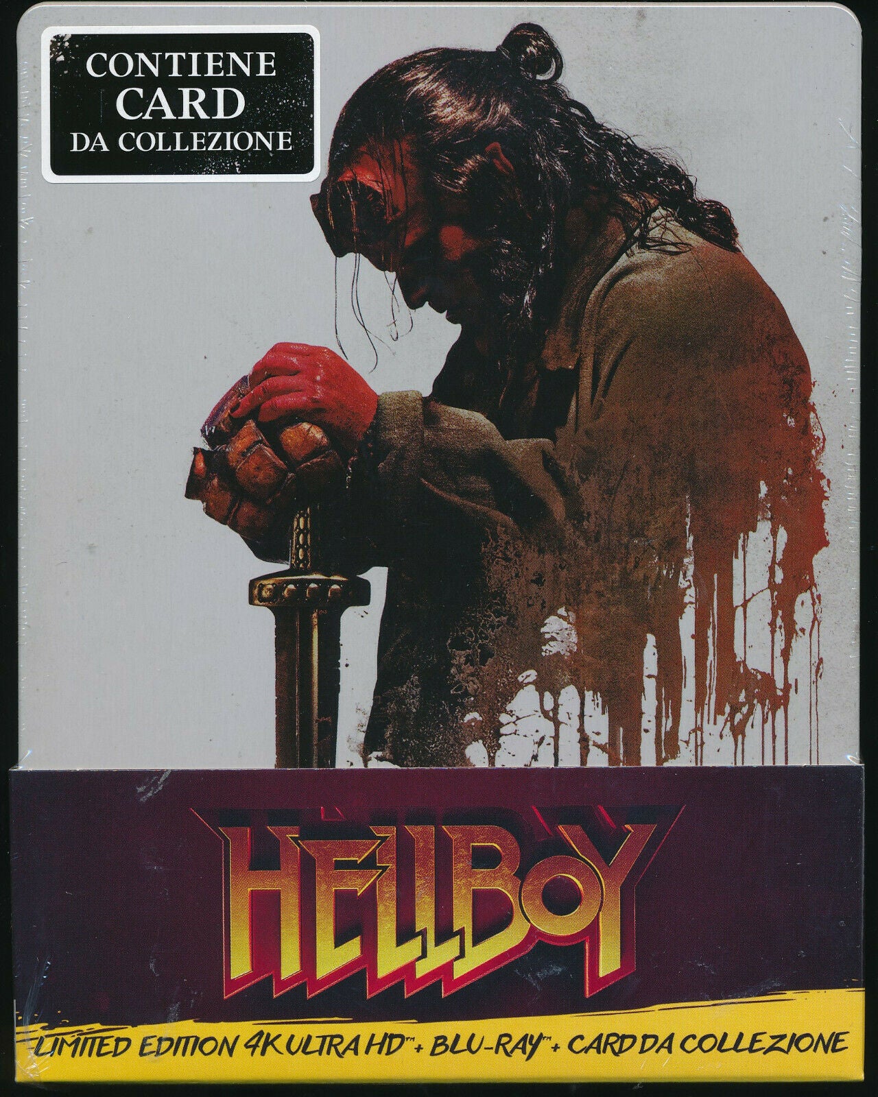 EBOND Hellboy 4k Ultra Hd + BLURAY Steelbook BLURAY D280012