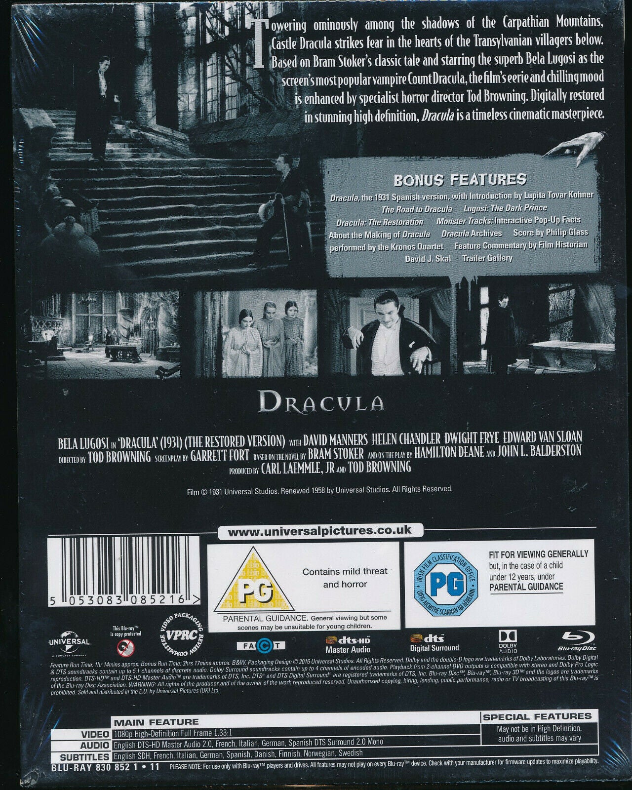 EBOND Dracula BLURAY Steelbook BLURAY D288008