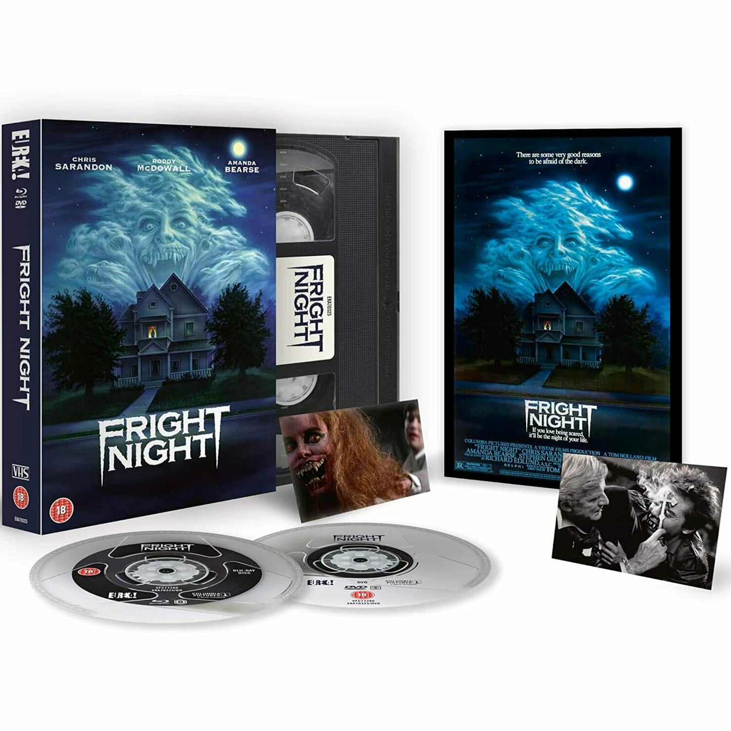 EBOND Fright Night Blu Ray Limited Edition Vhs Case BLURAY Uk Edition 294008 BLURAY D294008