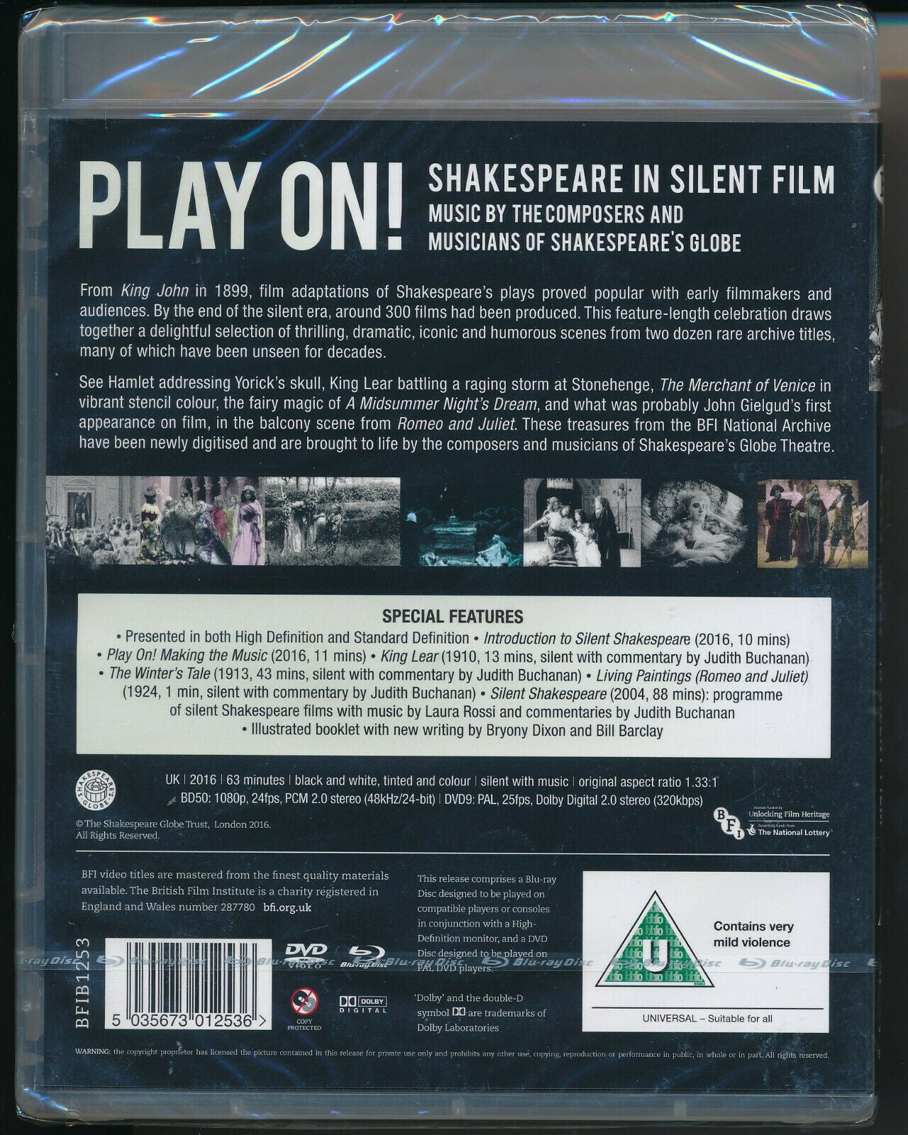 EBOND Play On! Shakespeare In Silent Film BLURAY + DVD BLURAY D301003