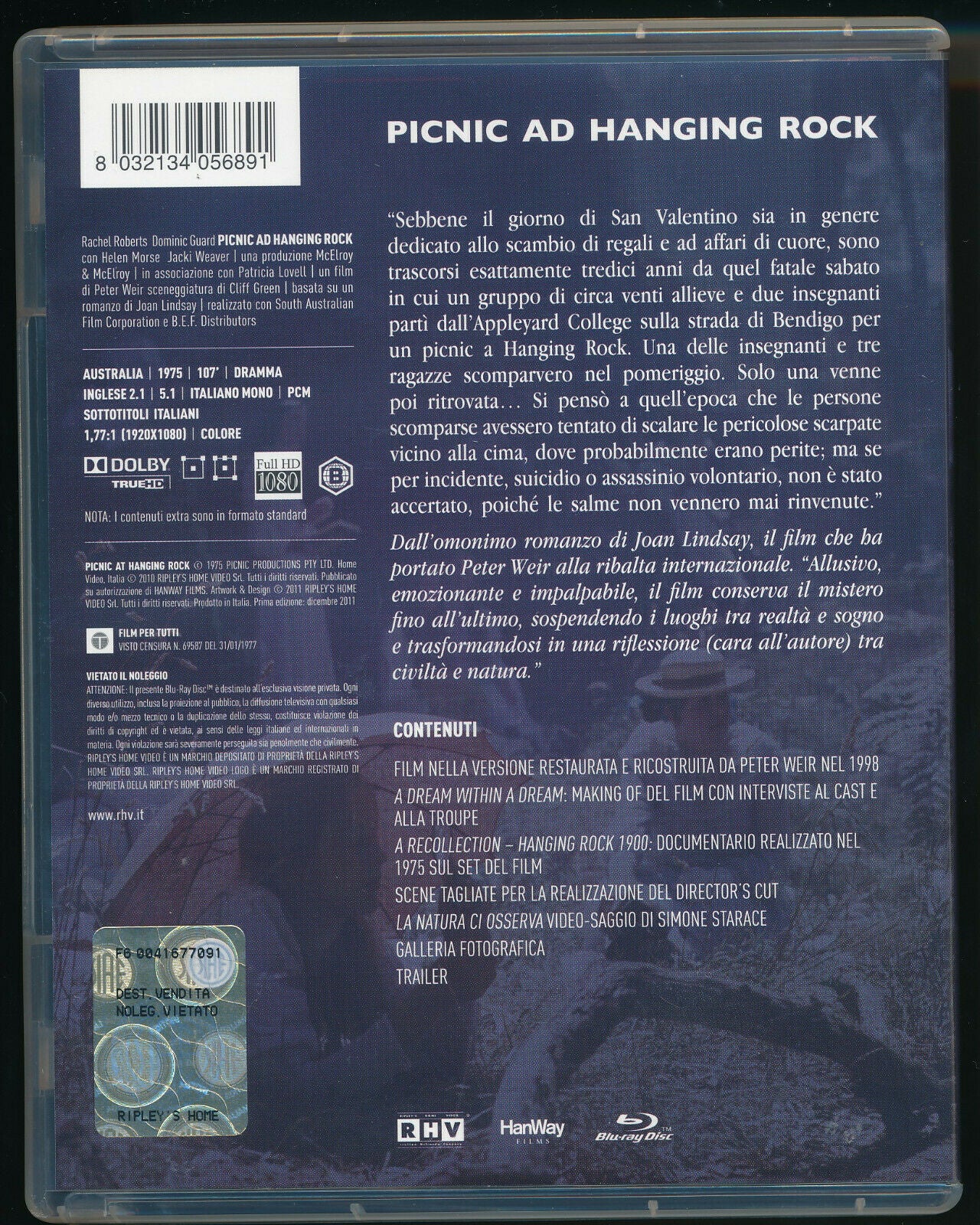 EBOND Picnic Ad Hanging Rock BLURAY D360001