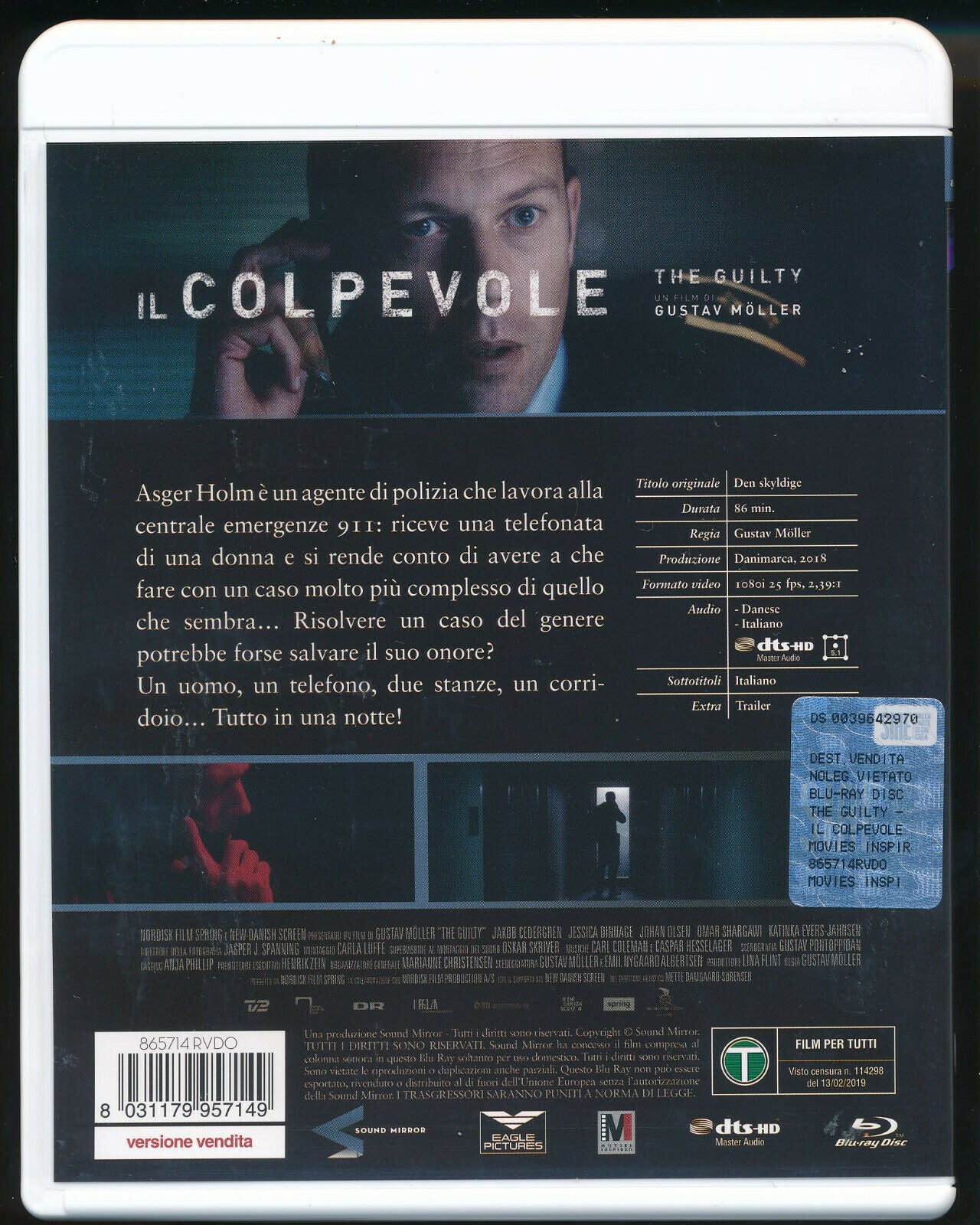 EBOND Il Colpevole - The Guilty BLURAY D369006