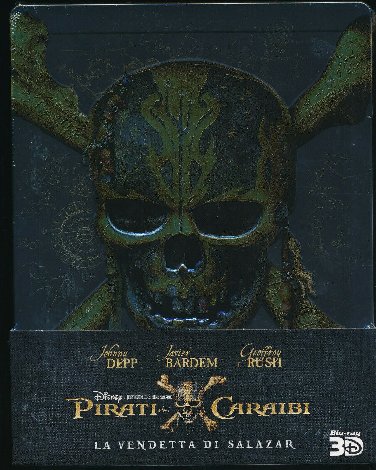 EBOND Pirati Dei Caraibi La Vend.di Salazar BLURAY 3d+ BLURAY Steelbook BLURAY D374012