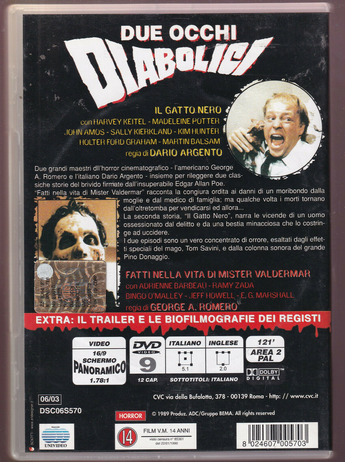 EBOND Due Occhi Diabolici  DVD D426005