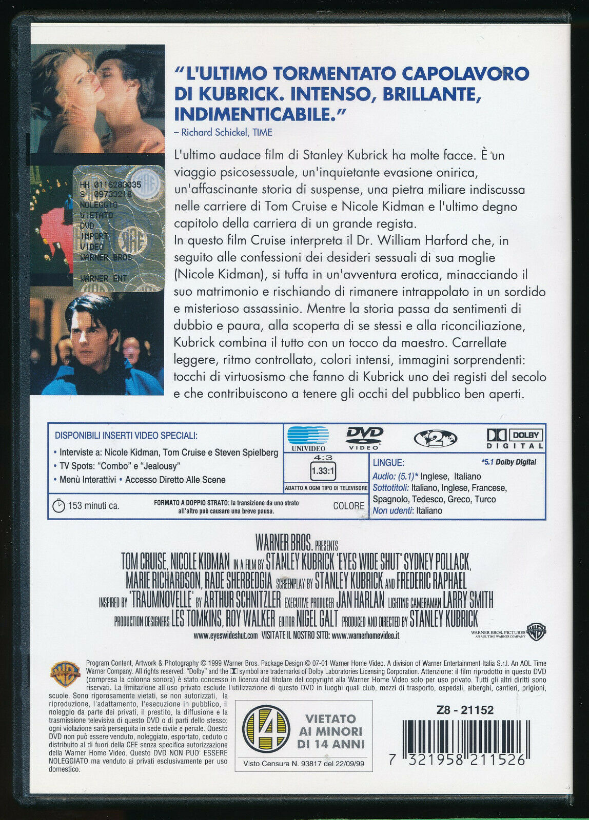 EBOND Eyes Wide Shut DVD D432003