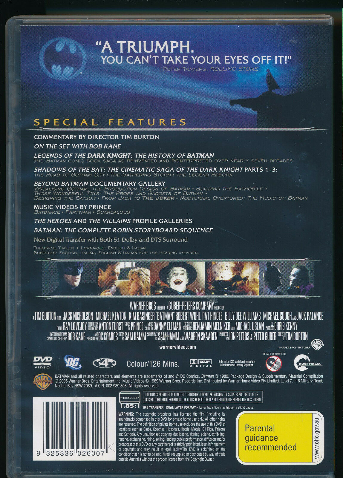 EBOND Batman DVD  Special Edition Two Disc D442005